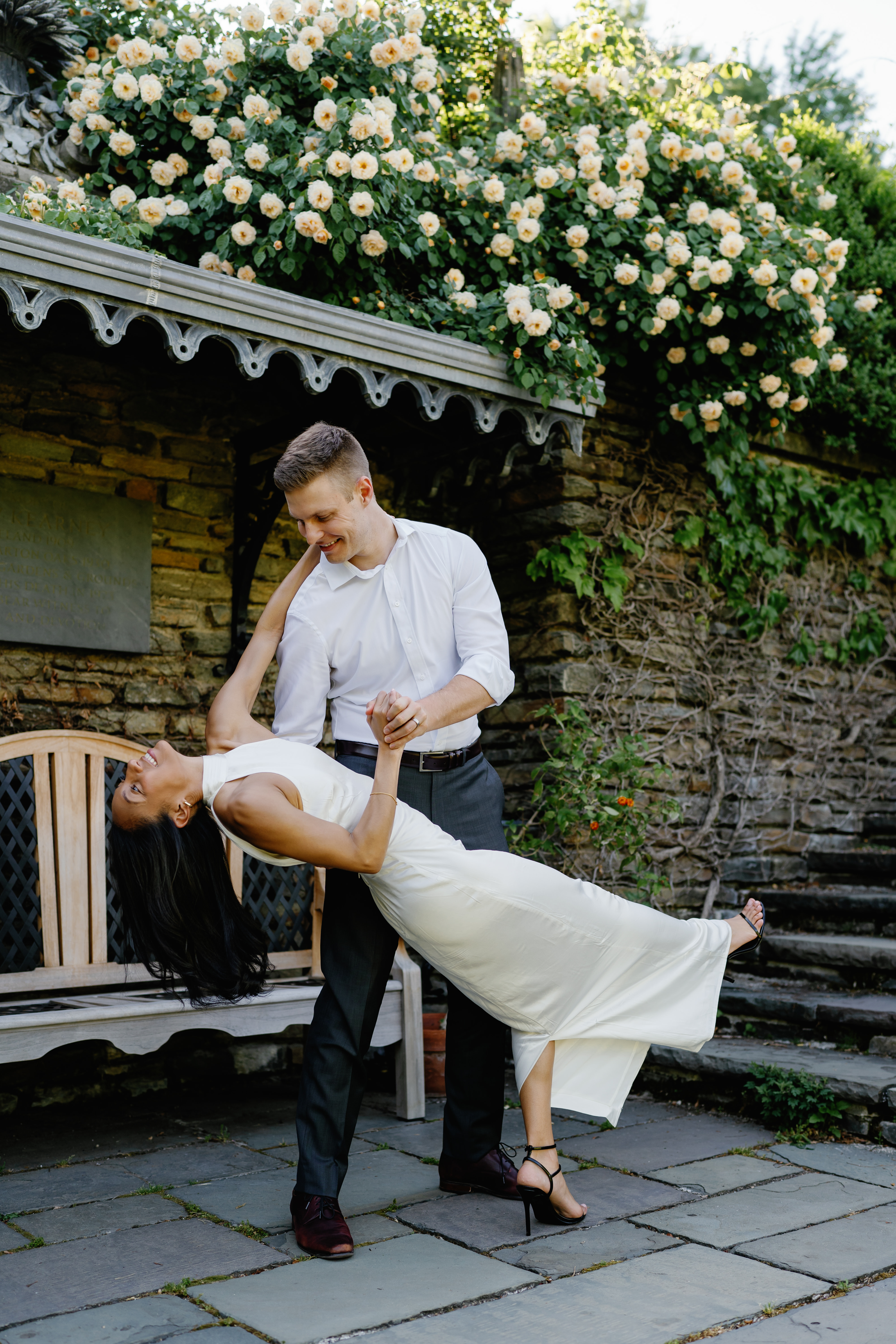 Spring Dumbarton Oaks Garden Engagement Session District of Columbia Wedding Photographer