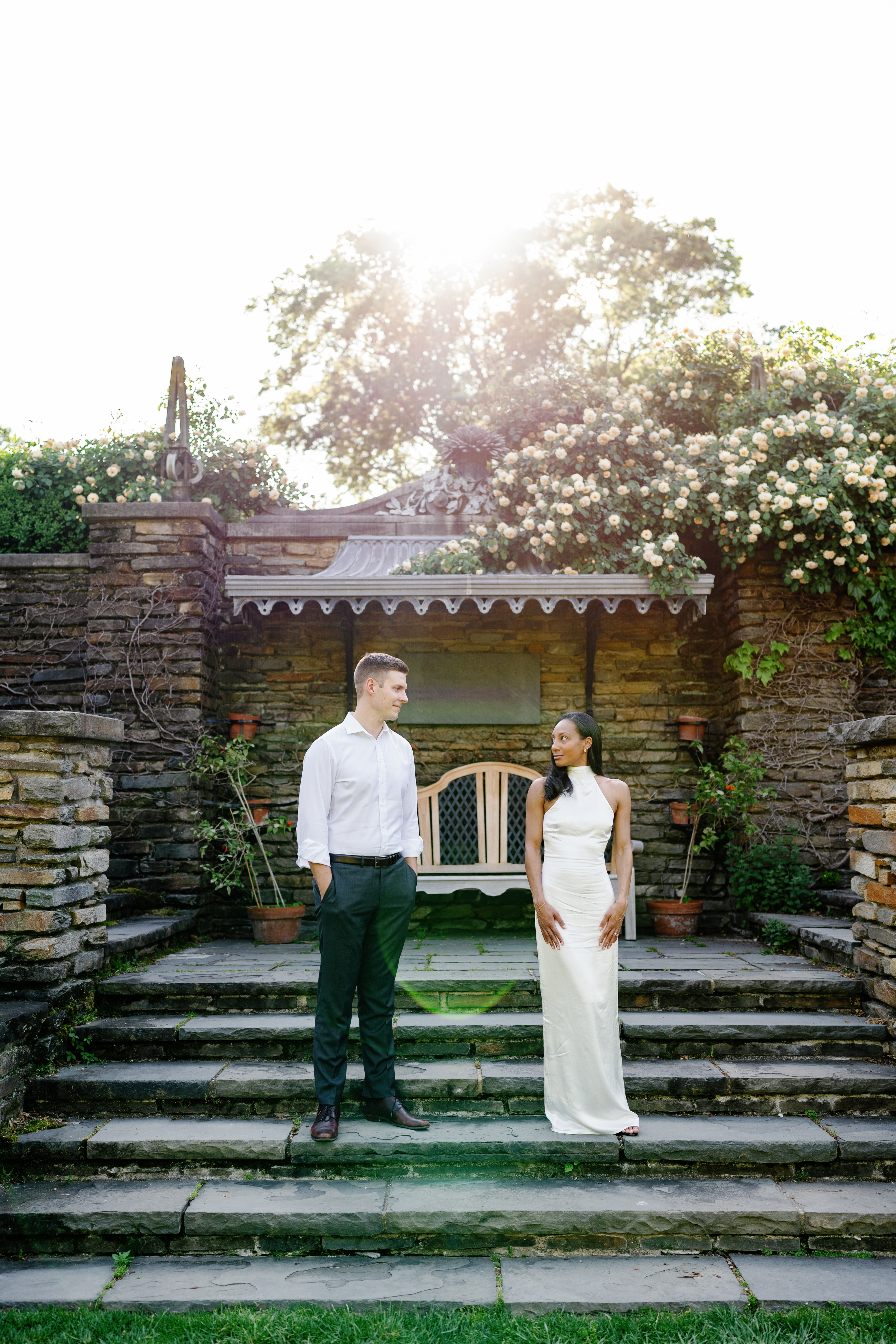 Spring Dumbarton Oaks Garden Engagement Session District of Columbia Wedding Photographer