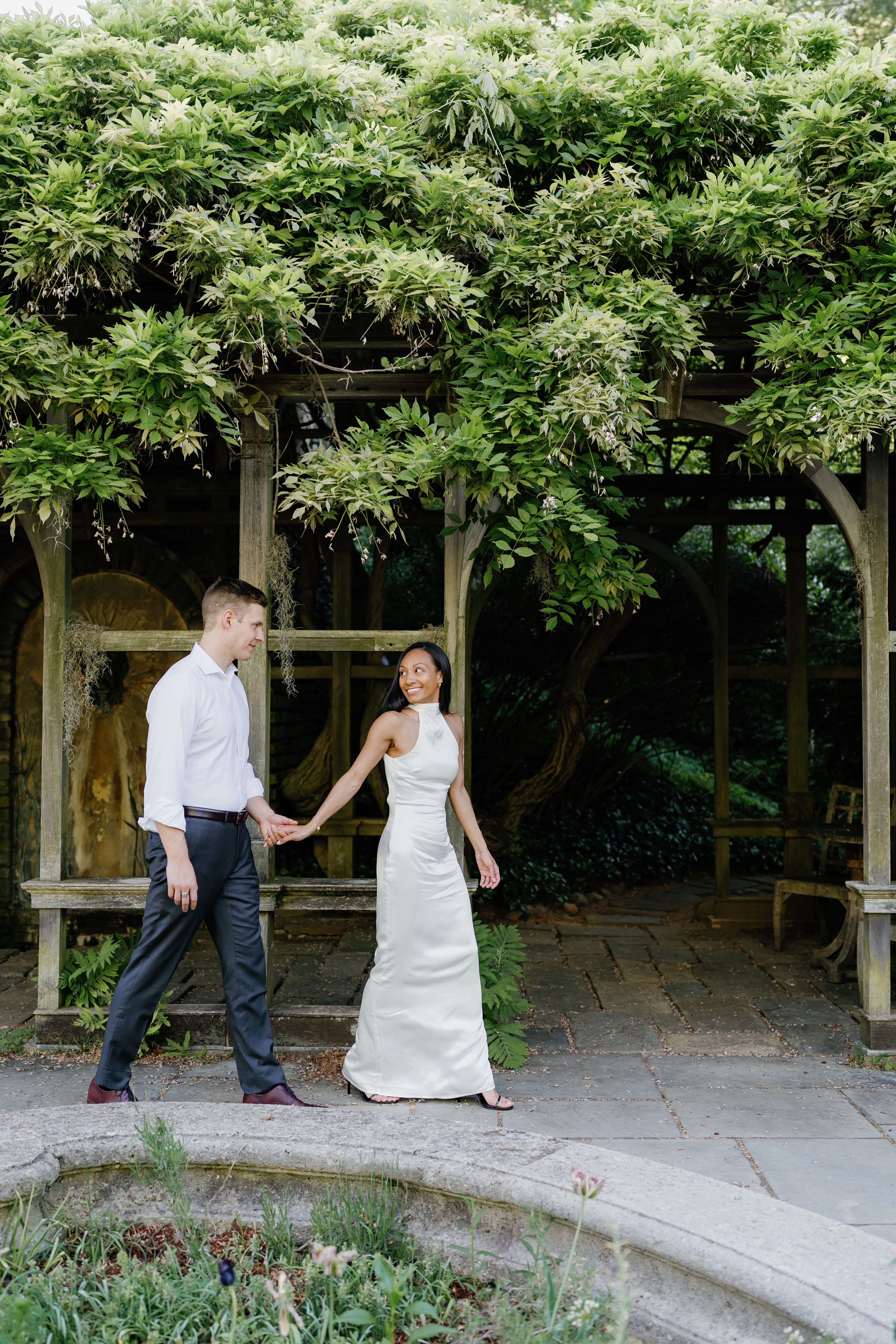 Spring Dumbarton Oaks Garden Engagement Session District of Columbia Wedding Photographer