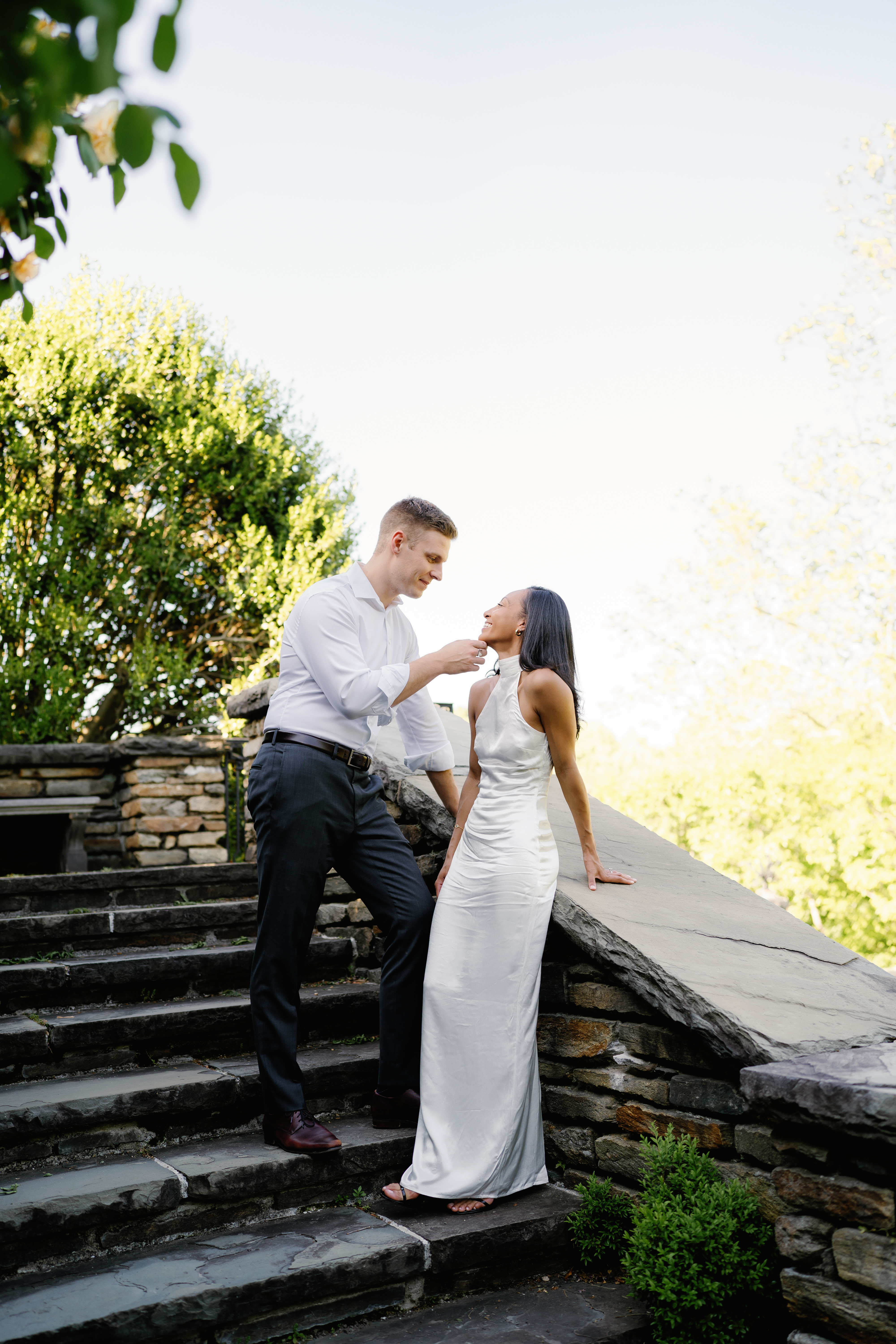 Spring Dumbarton Oaks Garden Engagement Session District of Columbia Wedding Photographer