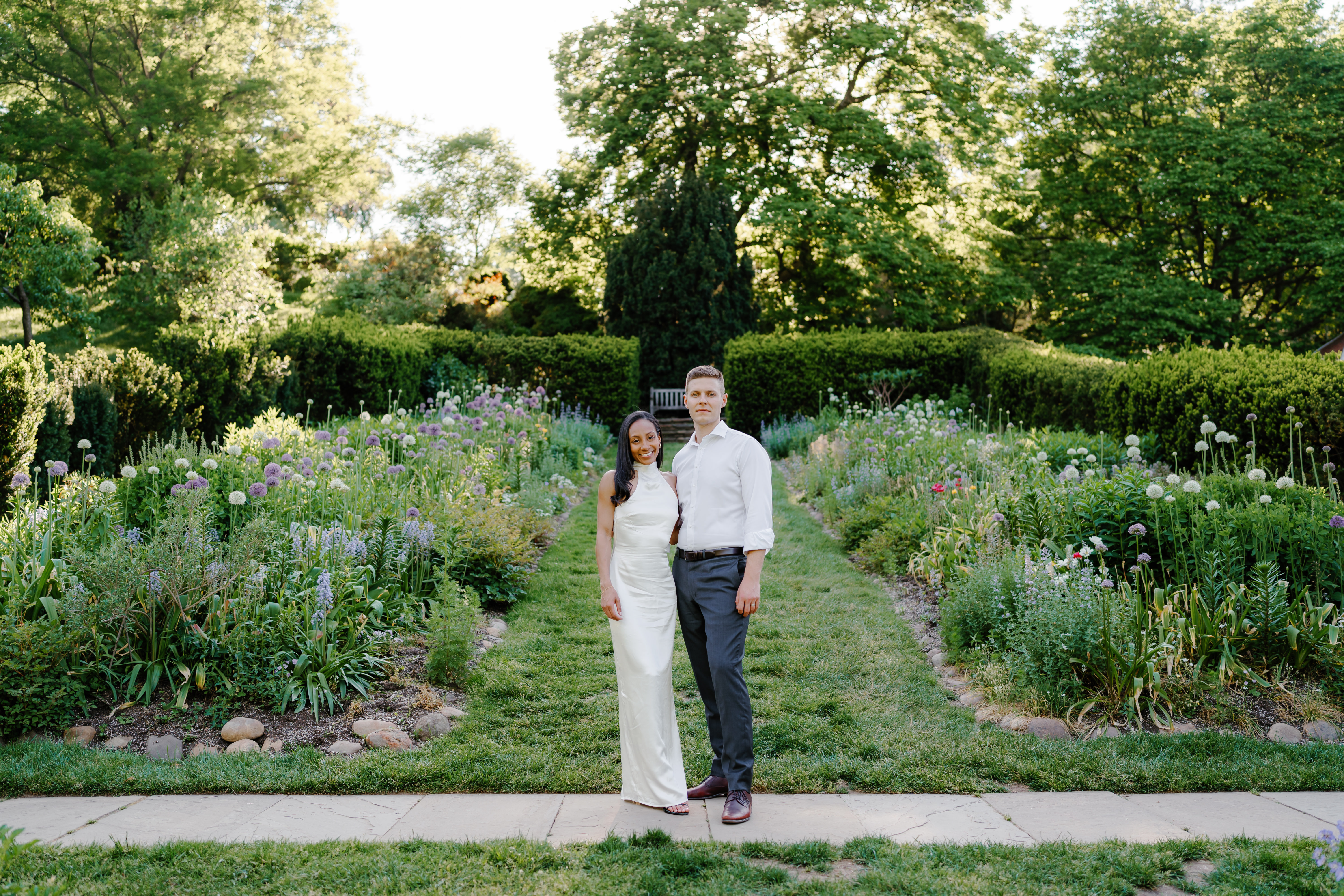 Spring Dumbarton Oaks Garden Engagement Session District of Columbia Wedding Photographer