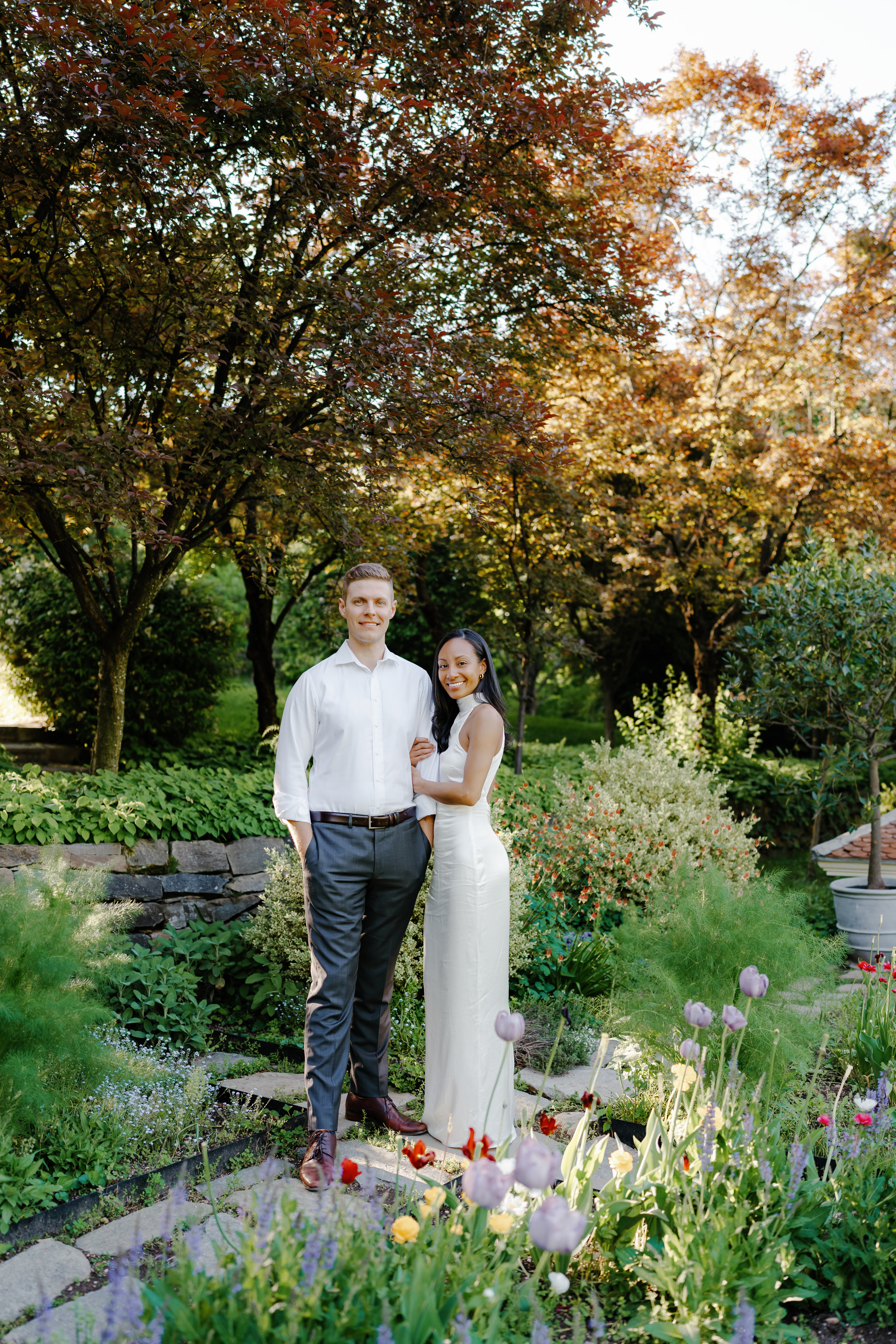 Spring Dumbarton Oaks Garden Engagement Session District of Columbia Wedding Photographer