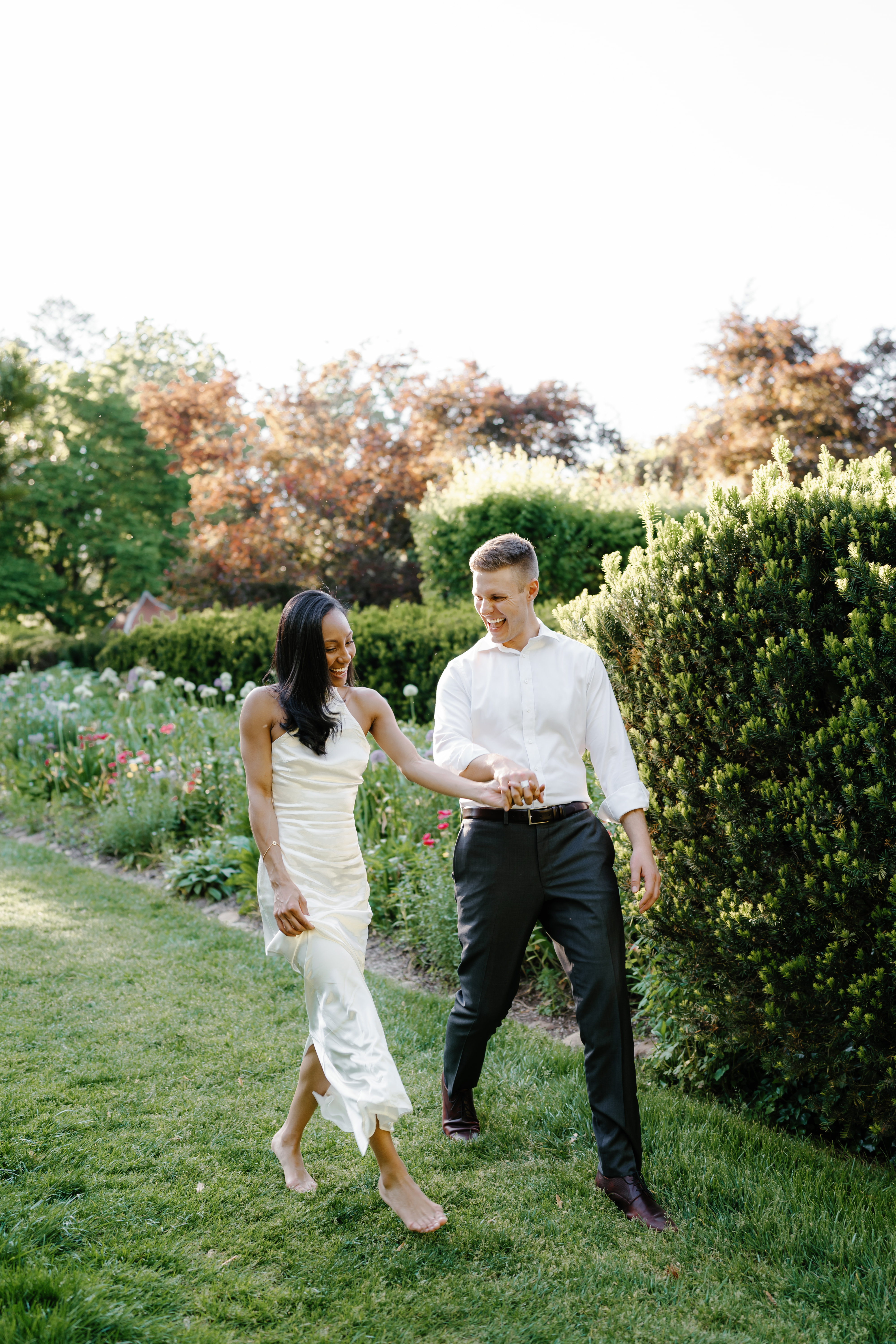 Spring Dumbarton Oaks Garden Engagement Session District of Columbia Wedding Photographer