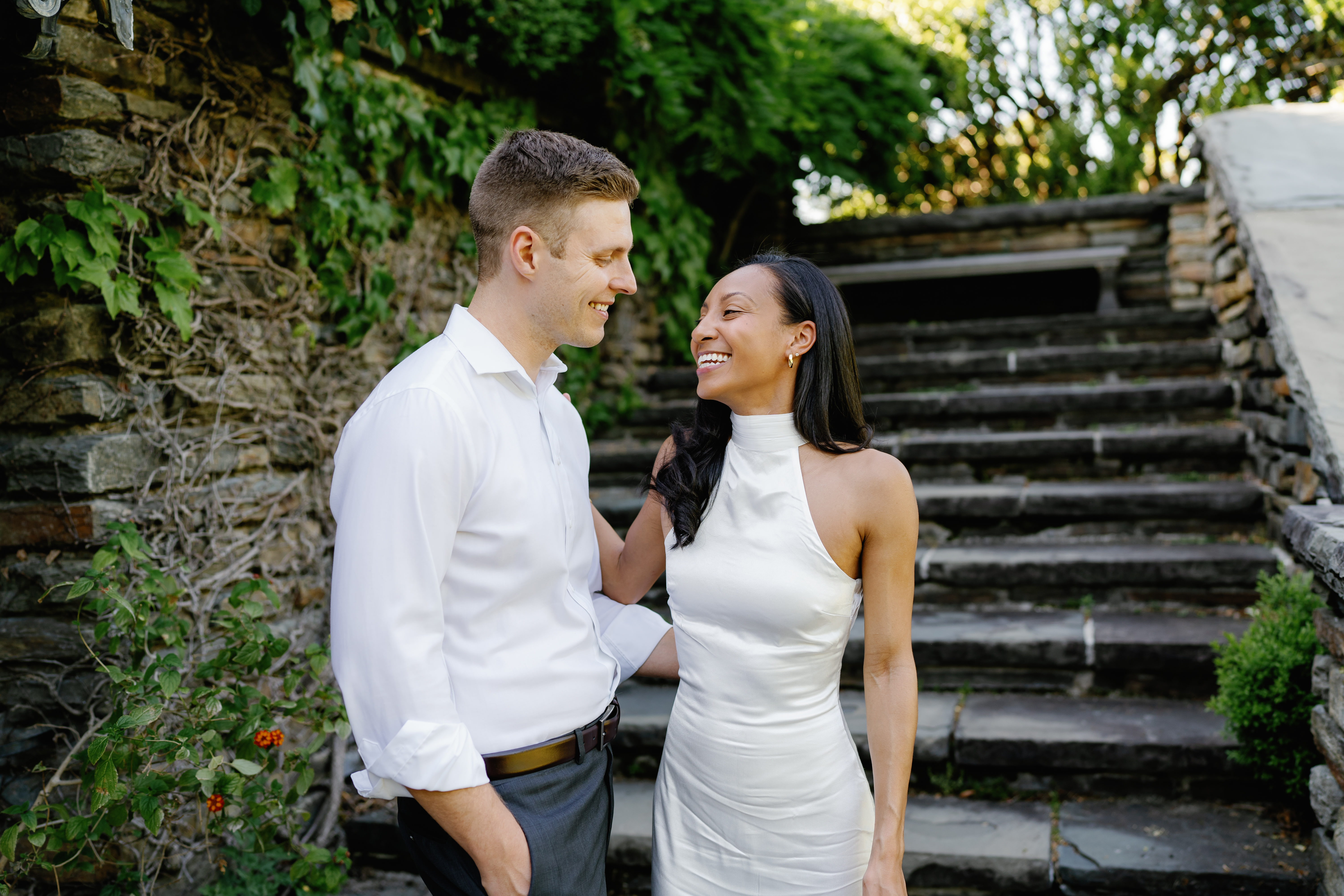 Spring Dumbarton Oaks Garden Engagement Session District of Columbia Wedding Photographer