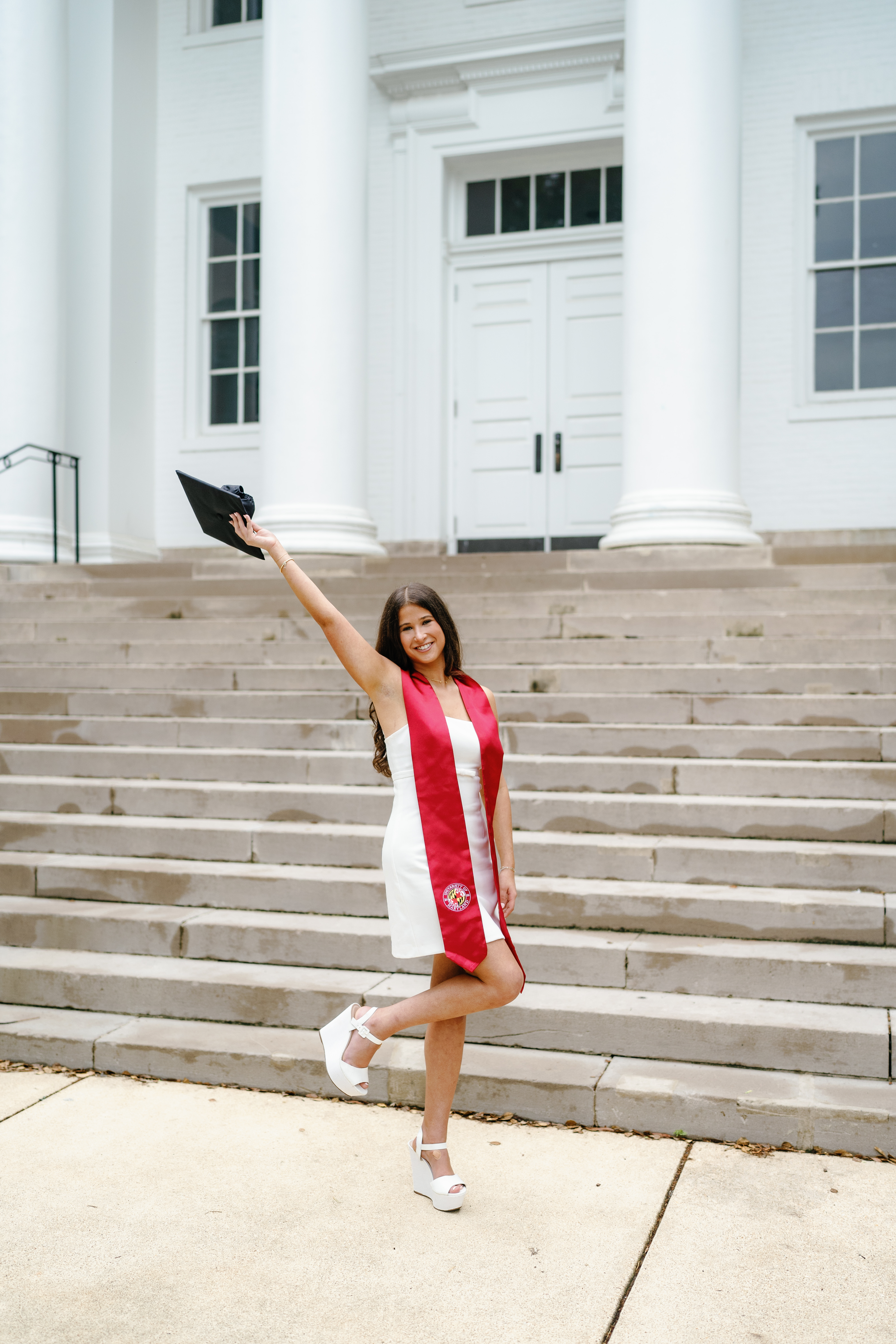 Spring University of Maryland Senior Session Graduation Photographer