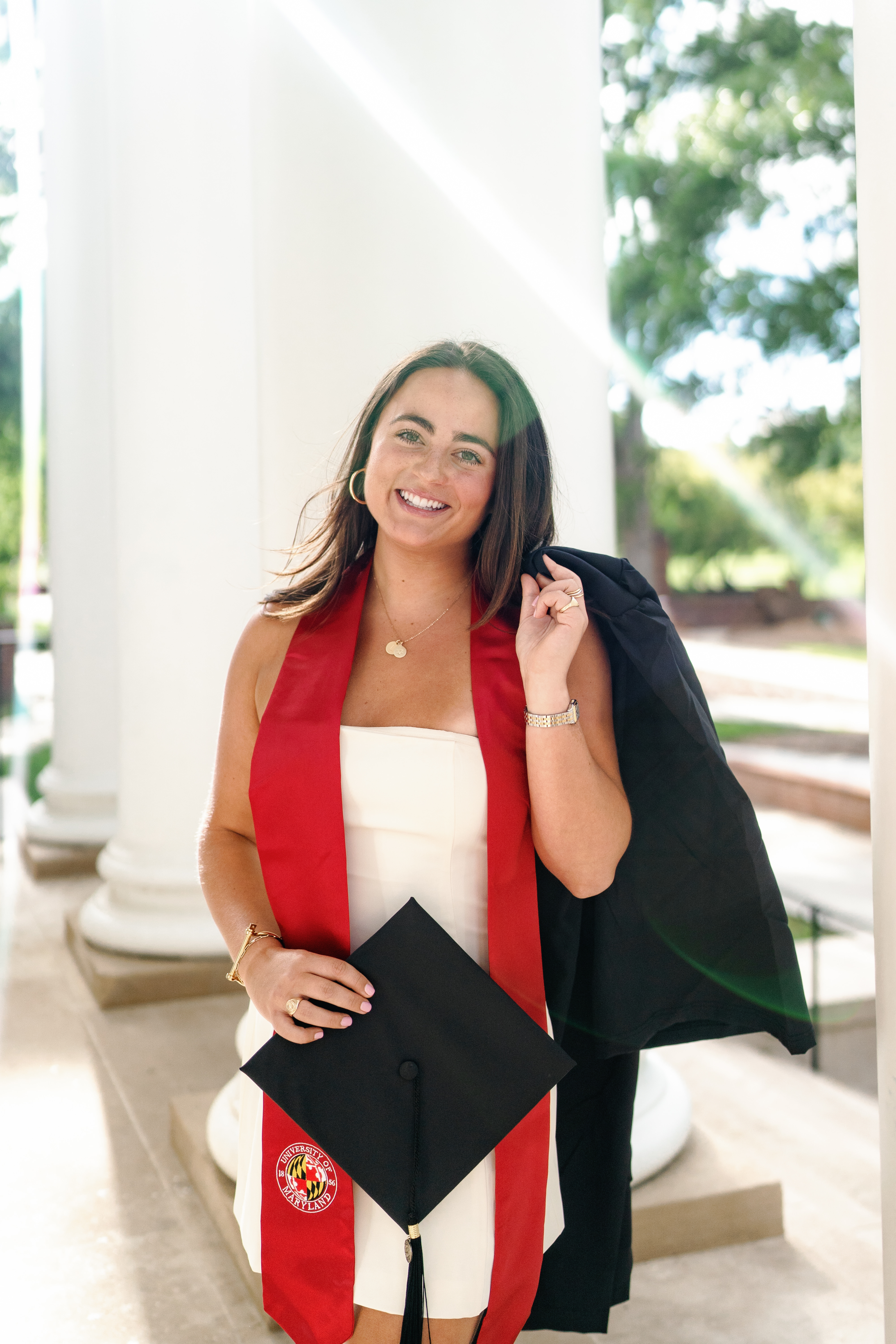 Spring University of Maryland Tri Delta Senior Session Graduation Photographer