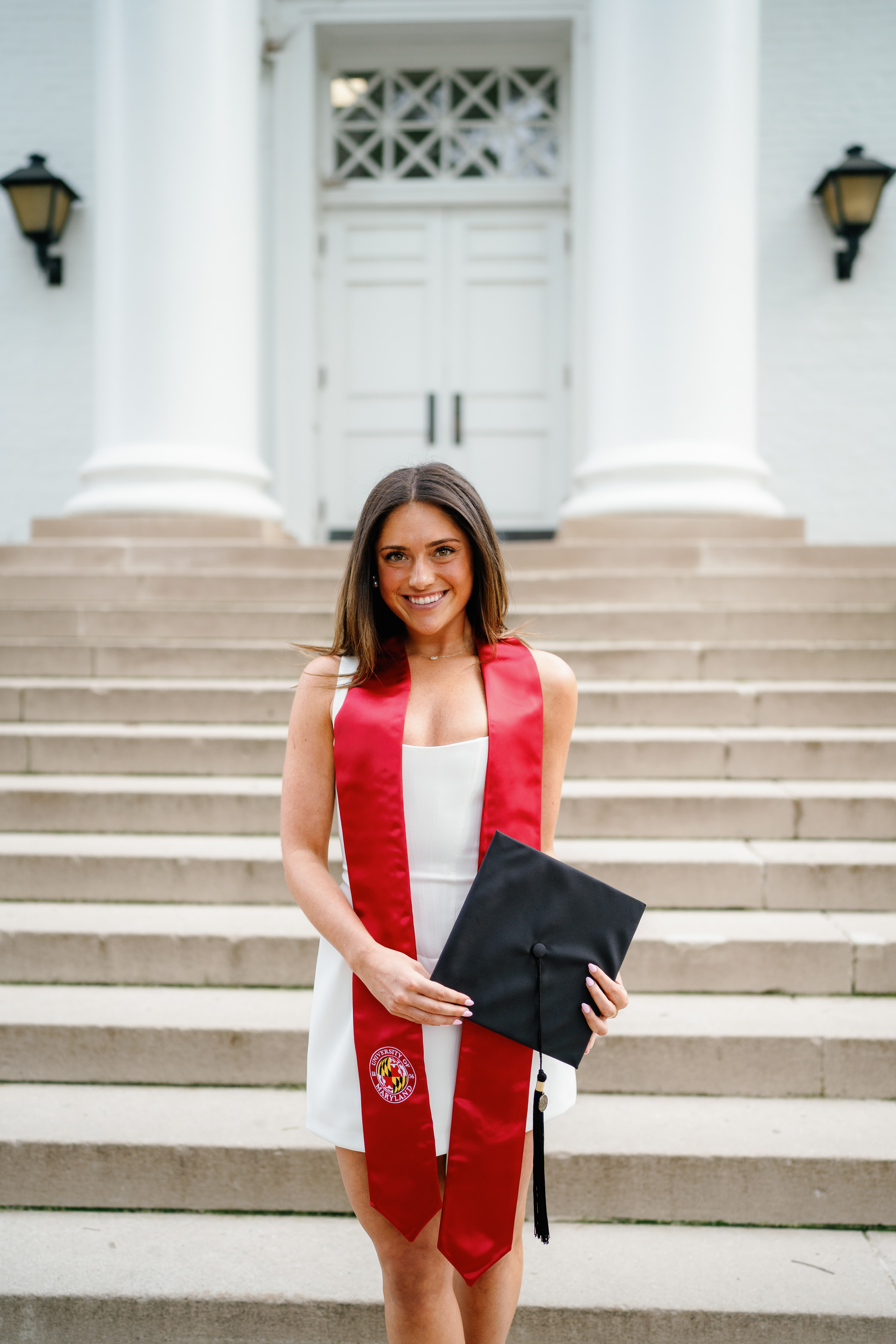 Spring University of Maryland Tri Delta Senior Session Graduation Photographer