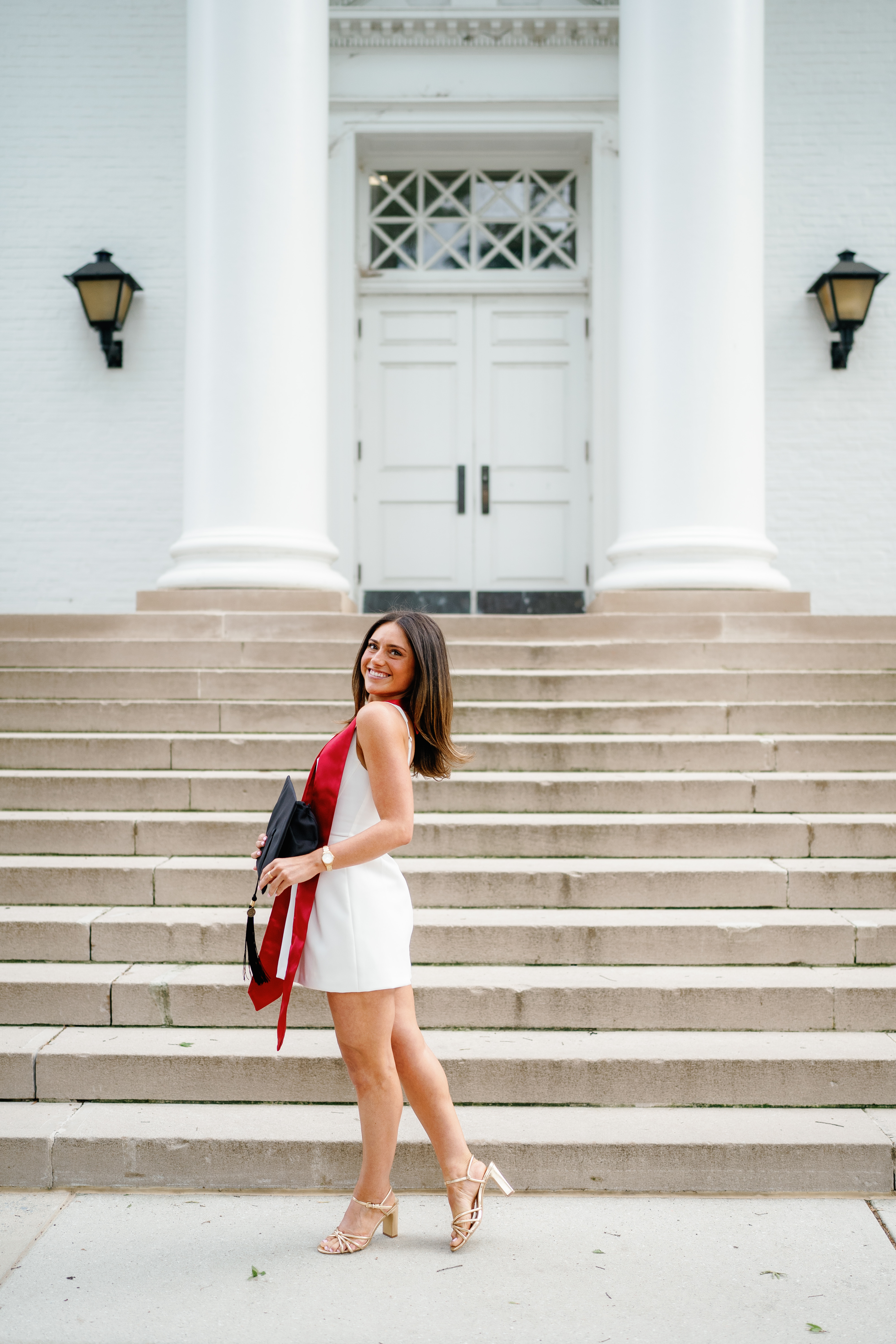 Spring University of Maryland Tri Delta Senior Session Graduation Photographer