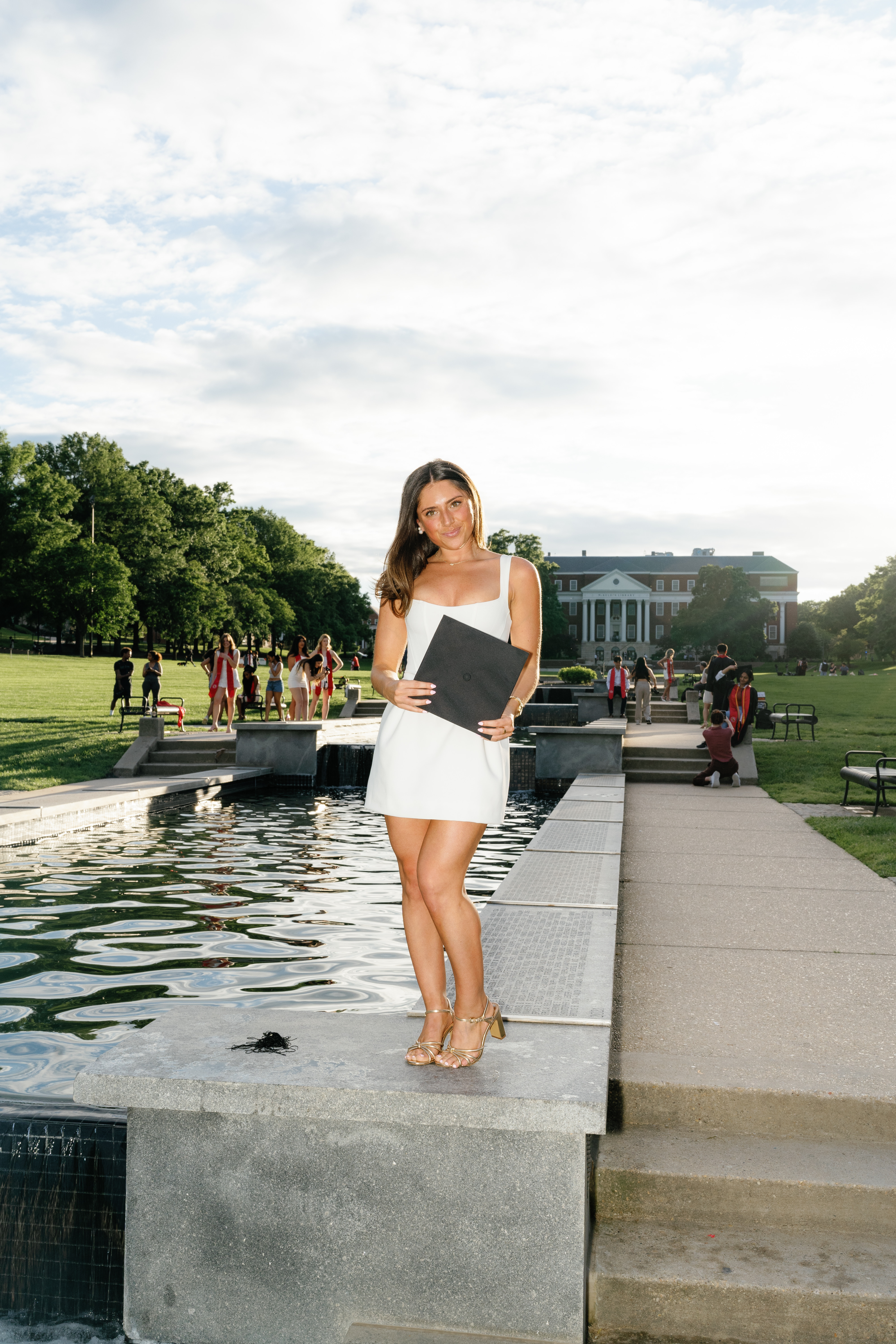 Spring University of Maryland Tri Delta Senior Session Graduation Photographer