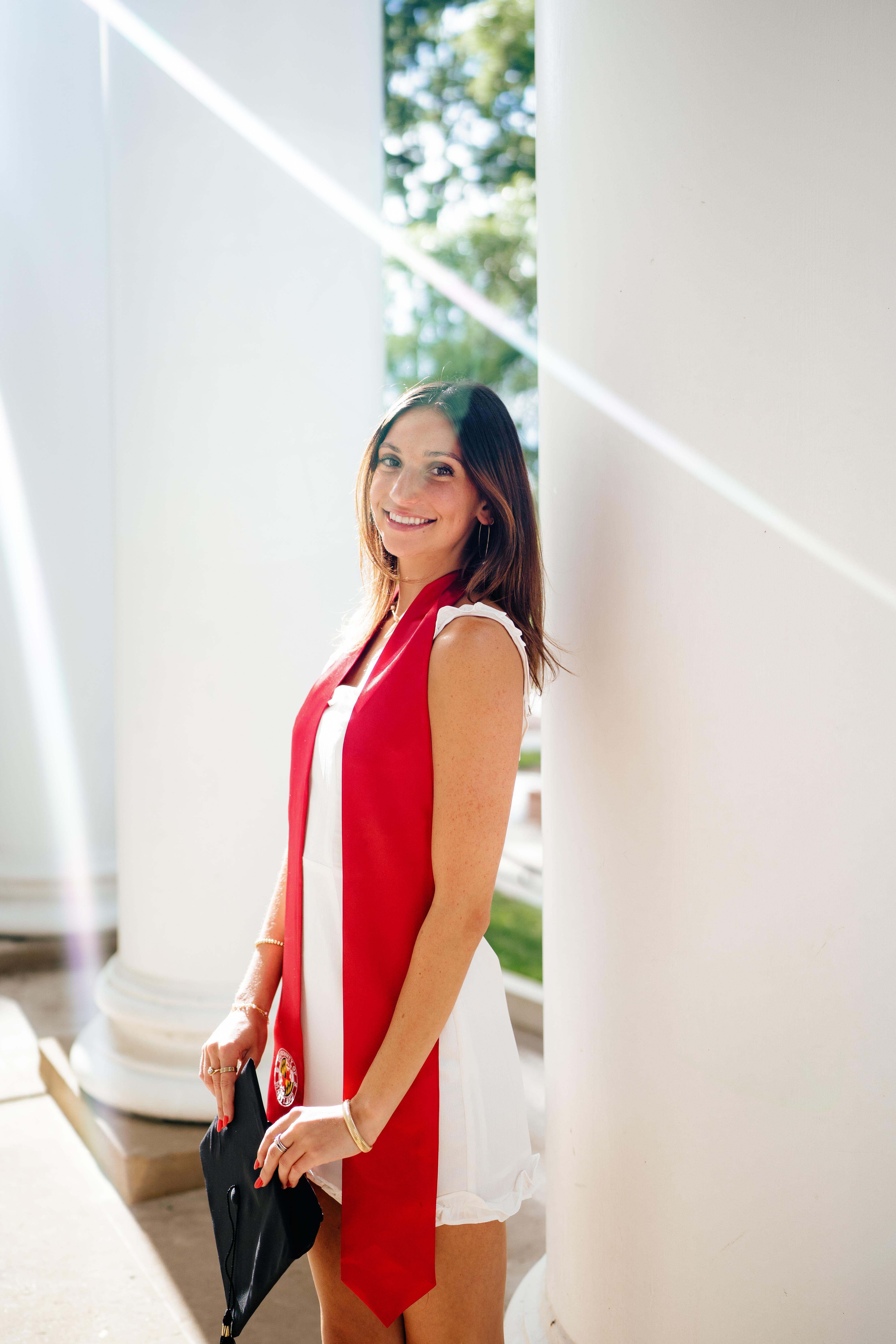 Spring University of Maryland Tri Delta Senior Session Graduation Photographer