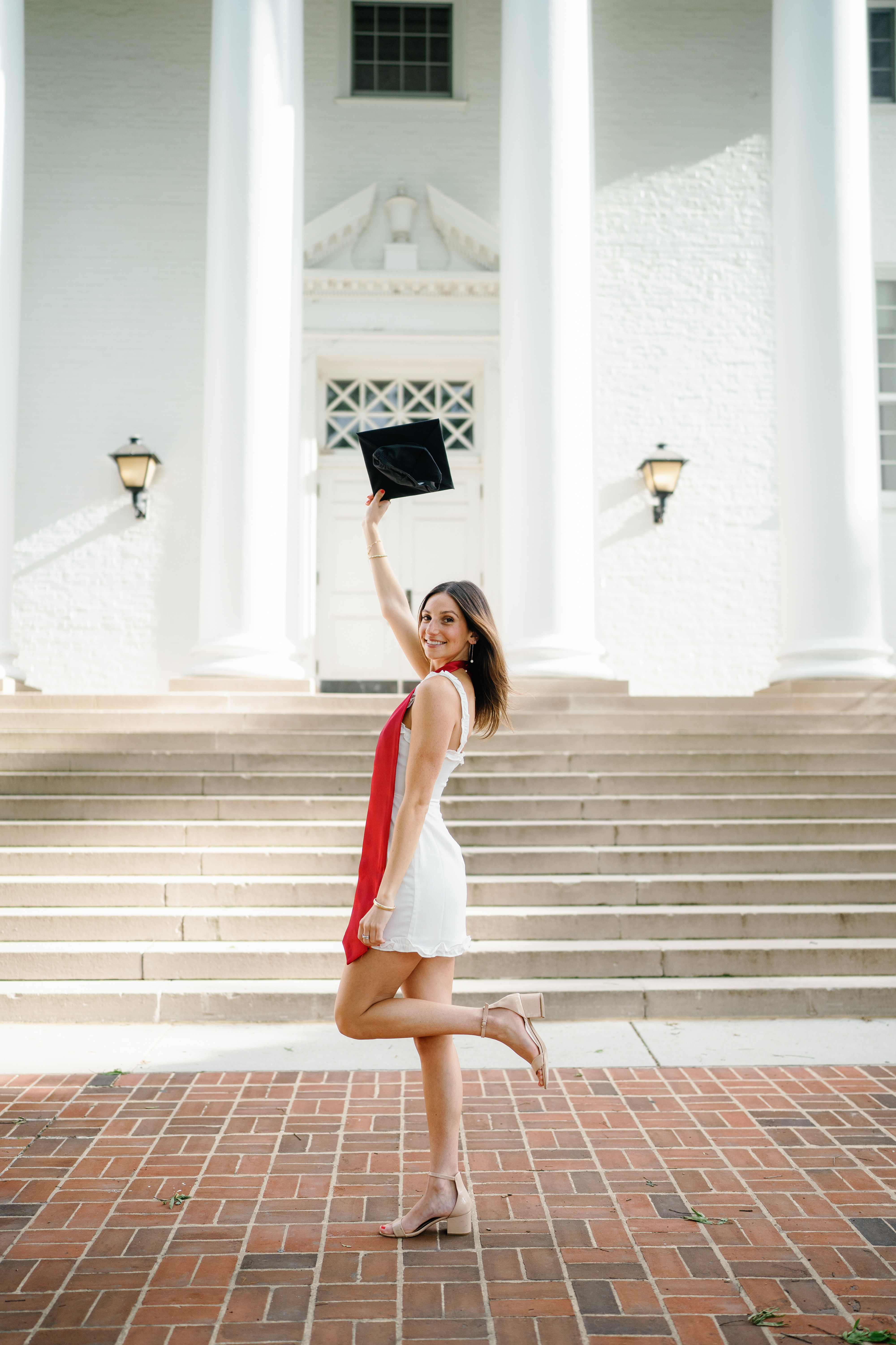 Spring University of Maryland Tri Delta Senior Session Graduation Photographer