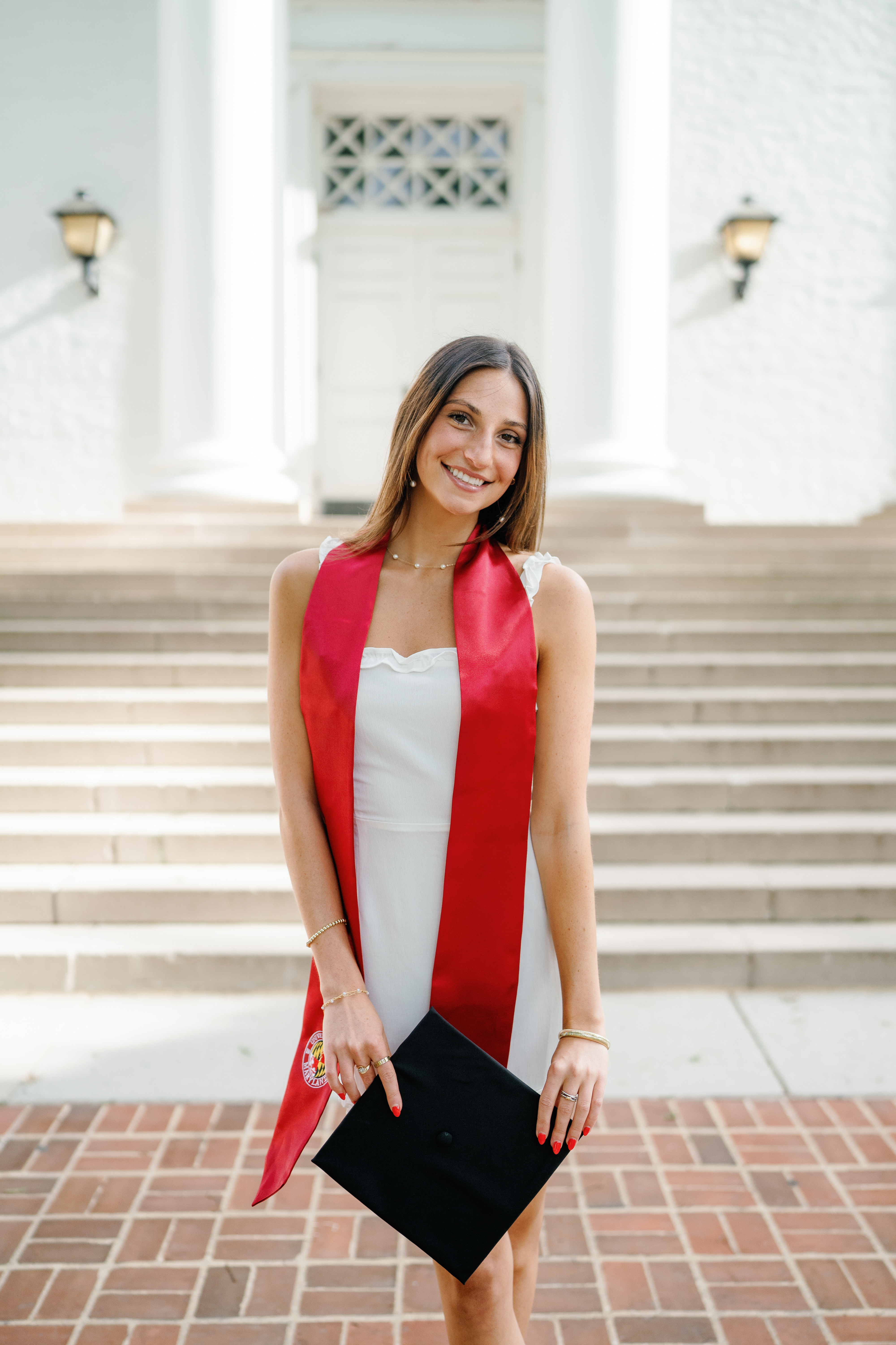 Spring University of Maryland Tri Delta Senior Session Graduation Photographer