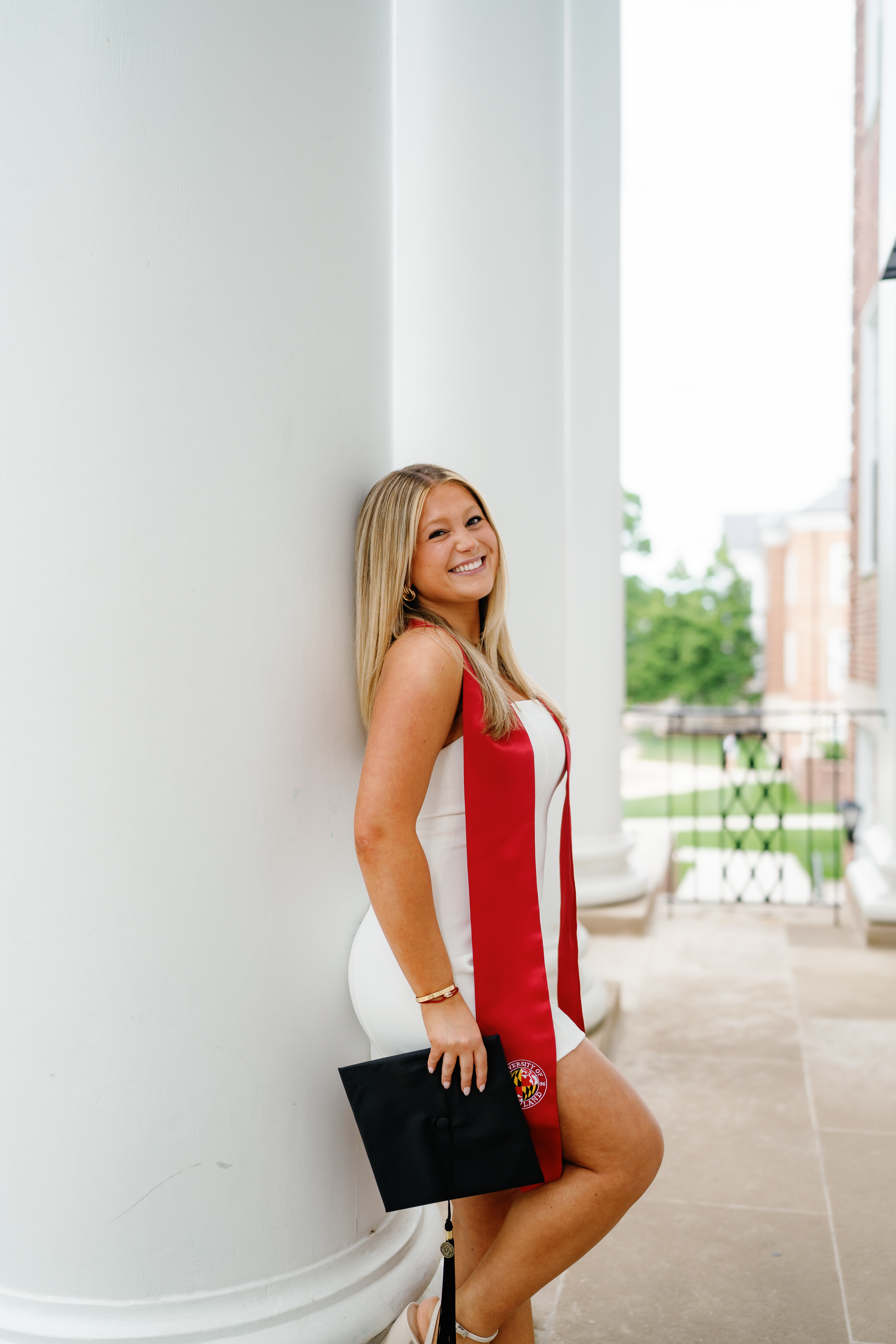 Spring University of Maryland Tri Delta Senior Session Graduation Photographer