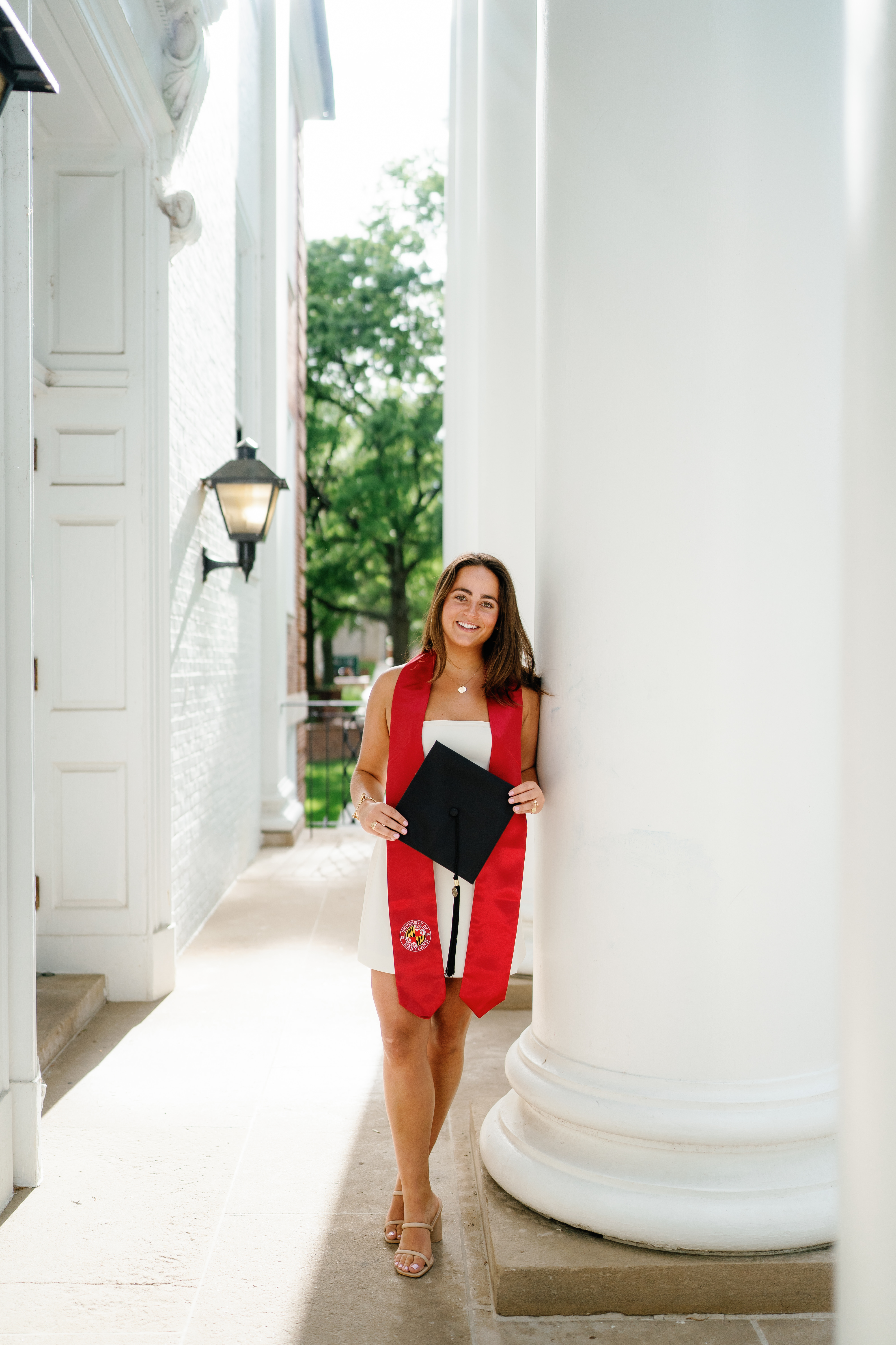 Spring University of Maryland Tri Delta Senior Session Graduation Photographer