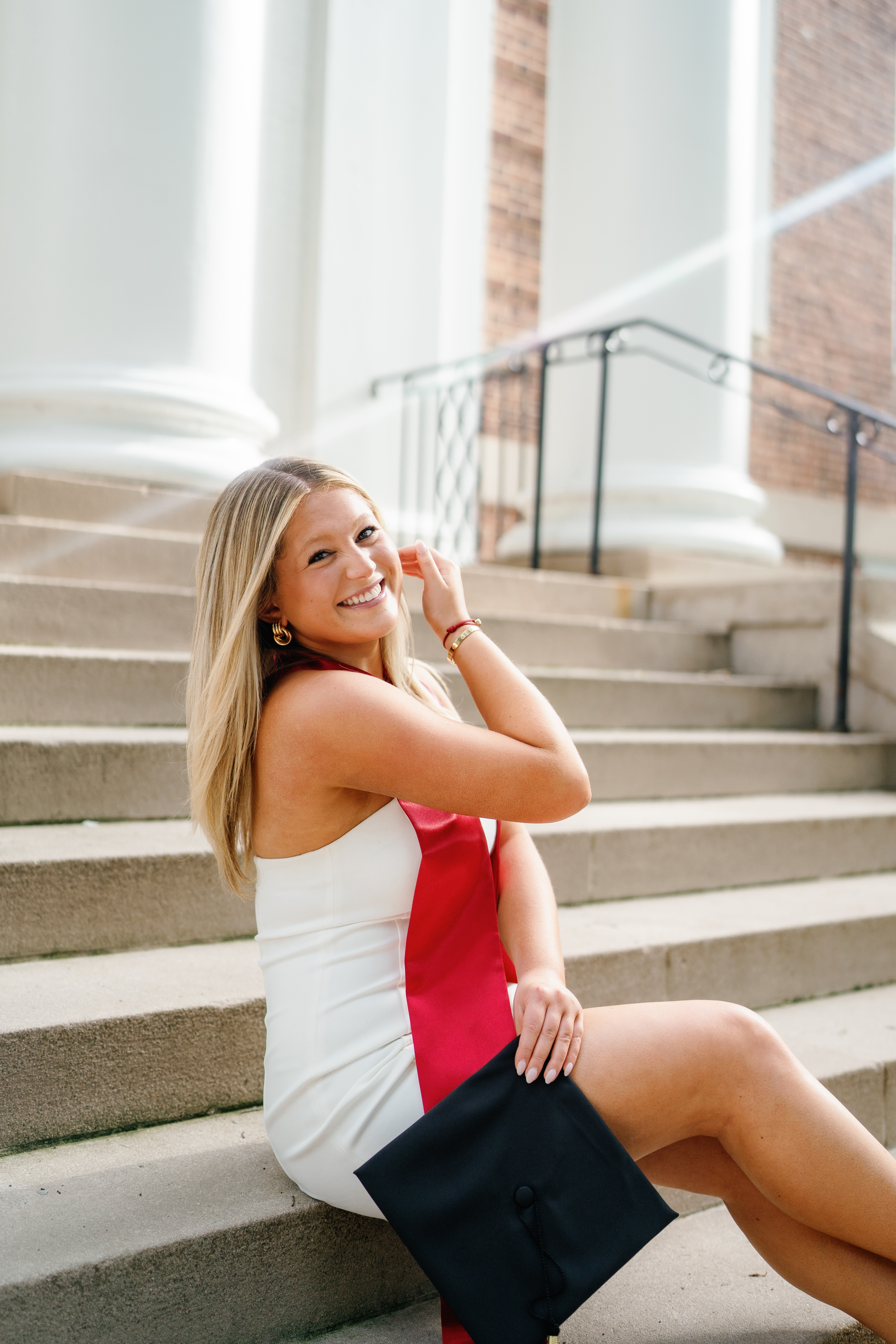 Spring University of Maryland Tri Delta Senior Session Graduation Photographer