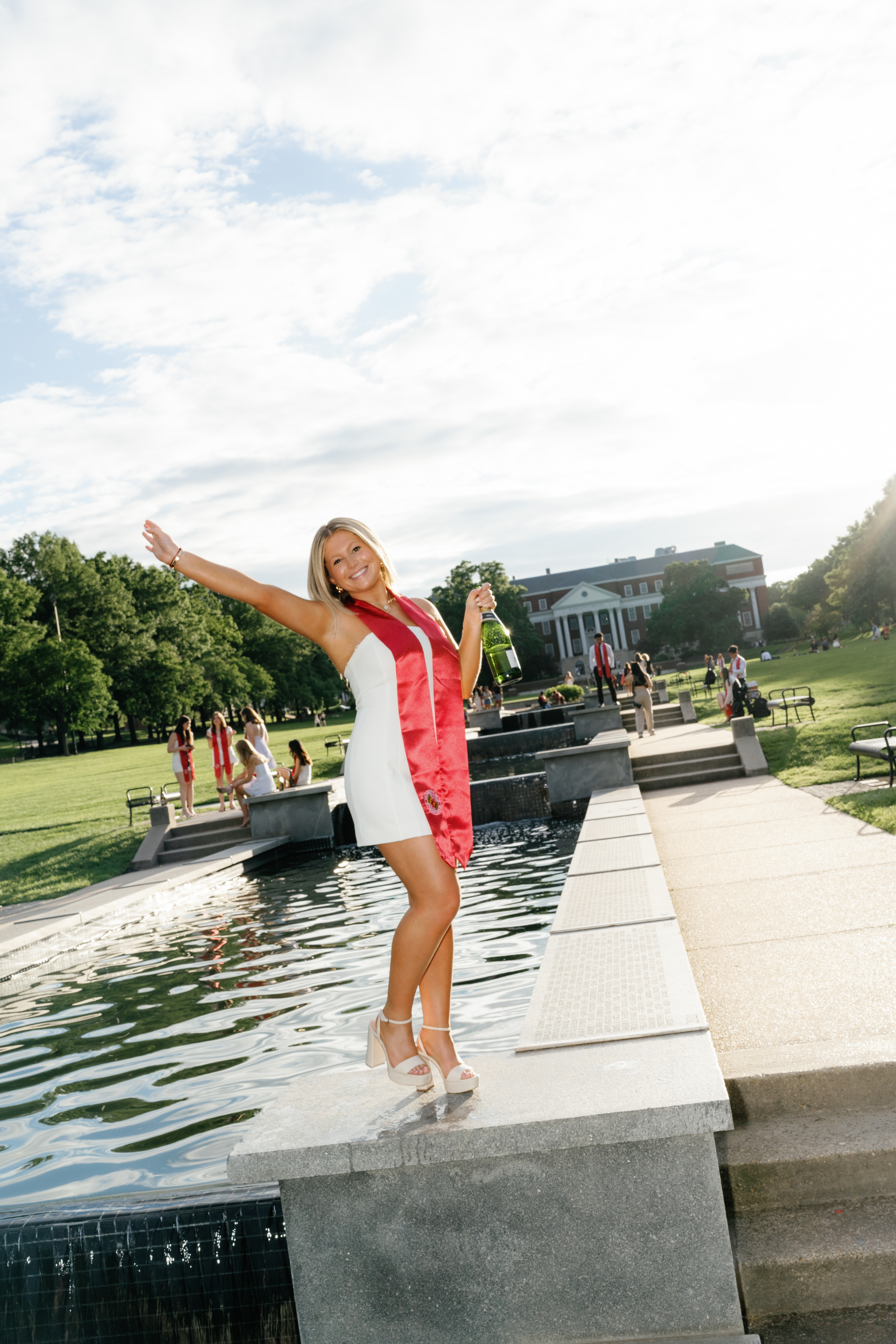 Spring University of Maryland Tri Delta Senior Session Graduation Photographer