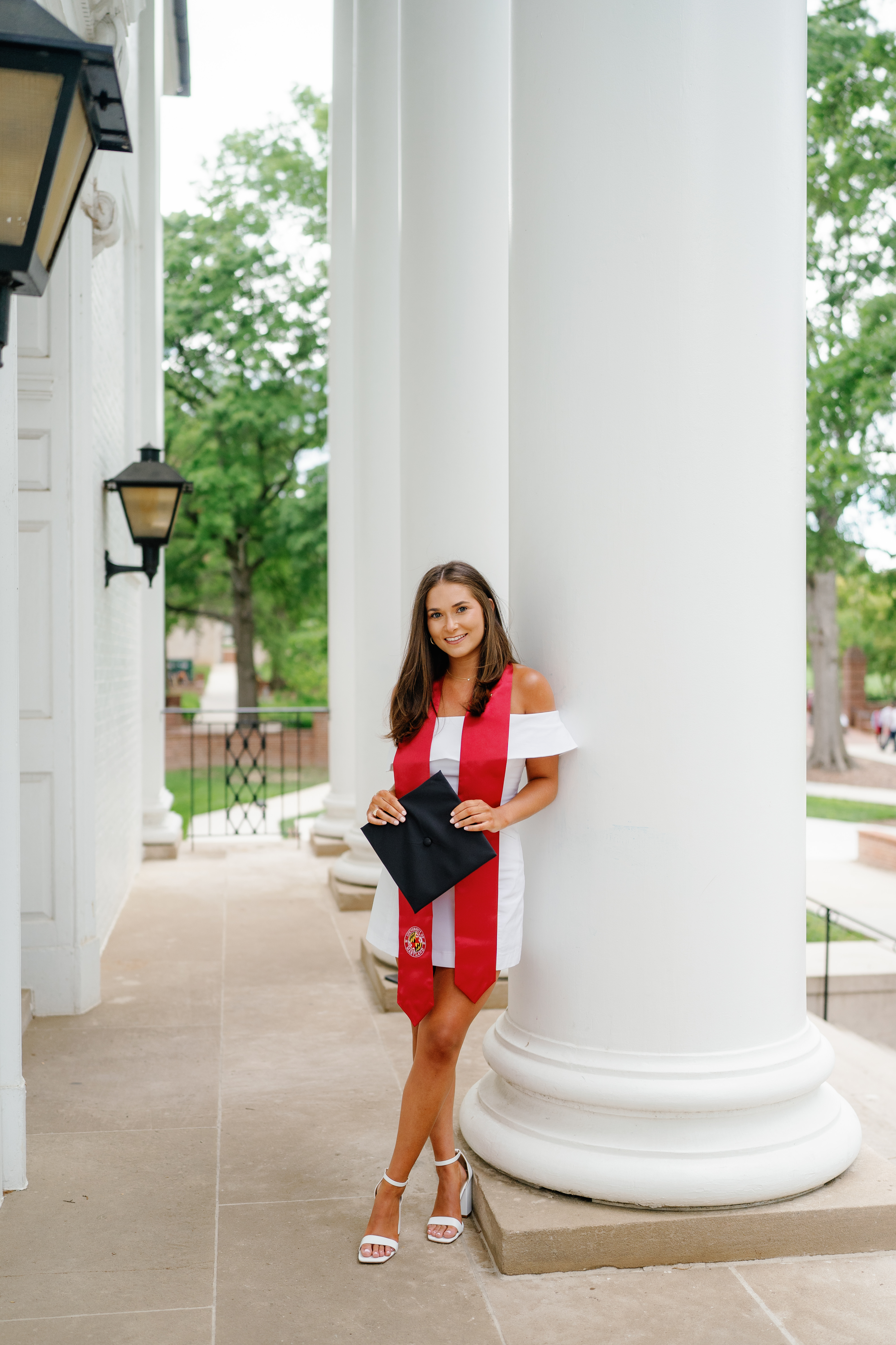 Spring University of Maryland Tri Delta Senior Session Graduation Photographer