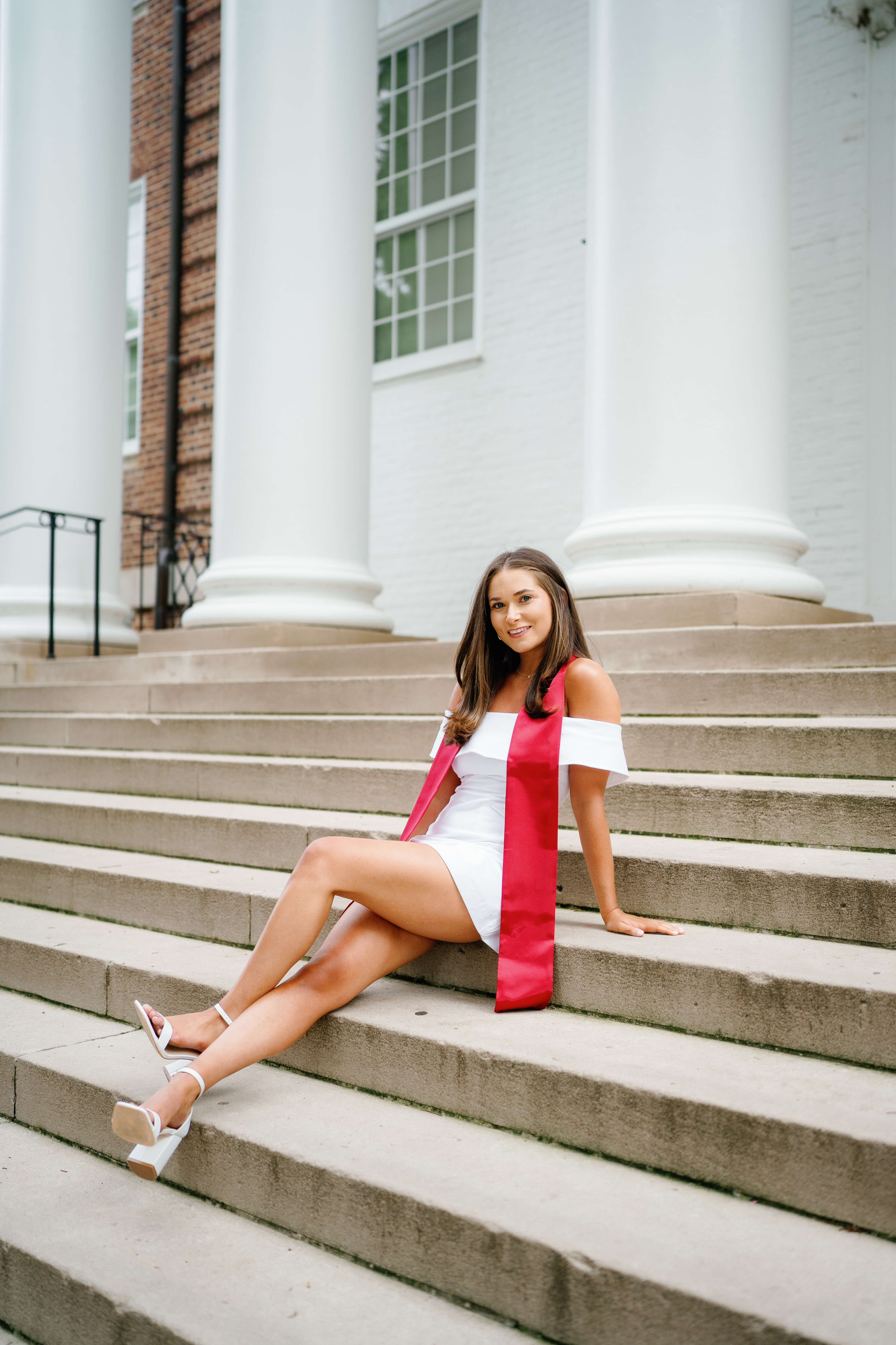 Spring University of Maryland Tri Delta Senior Session Graduation Photographer