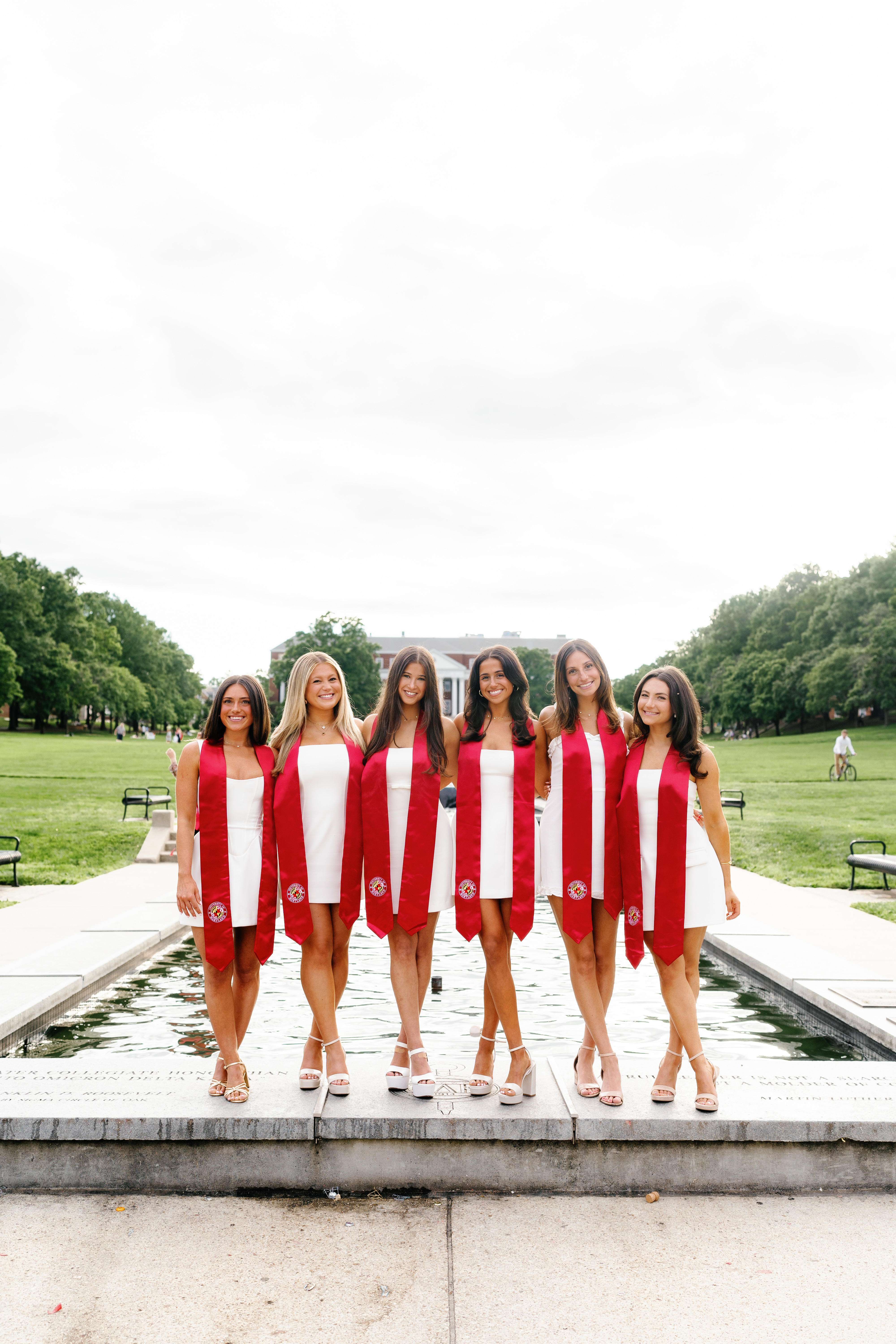 Spring University of Maryland Tri Delta Senior Session Graduation Photographer