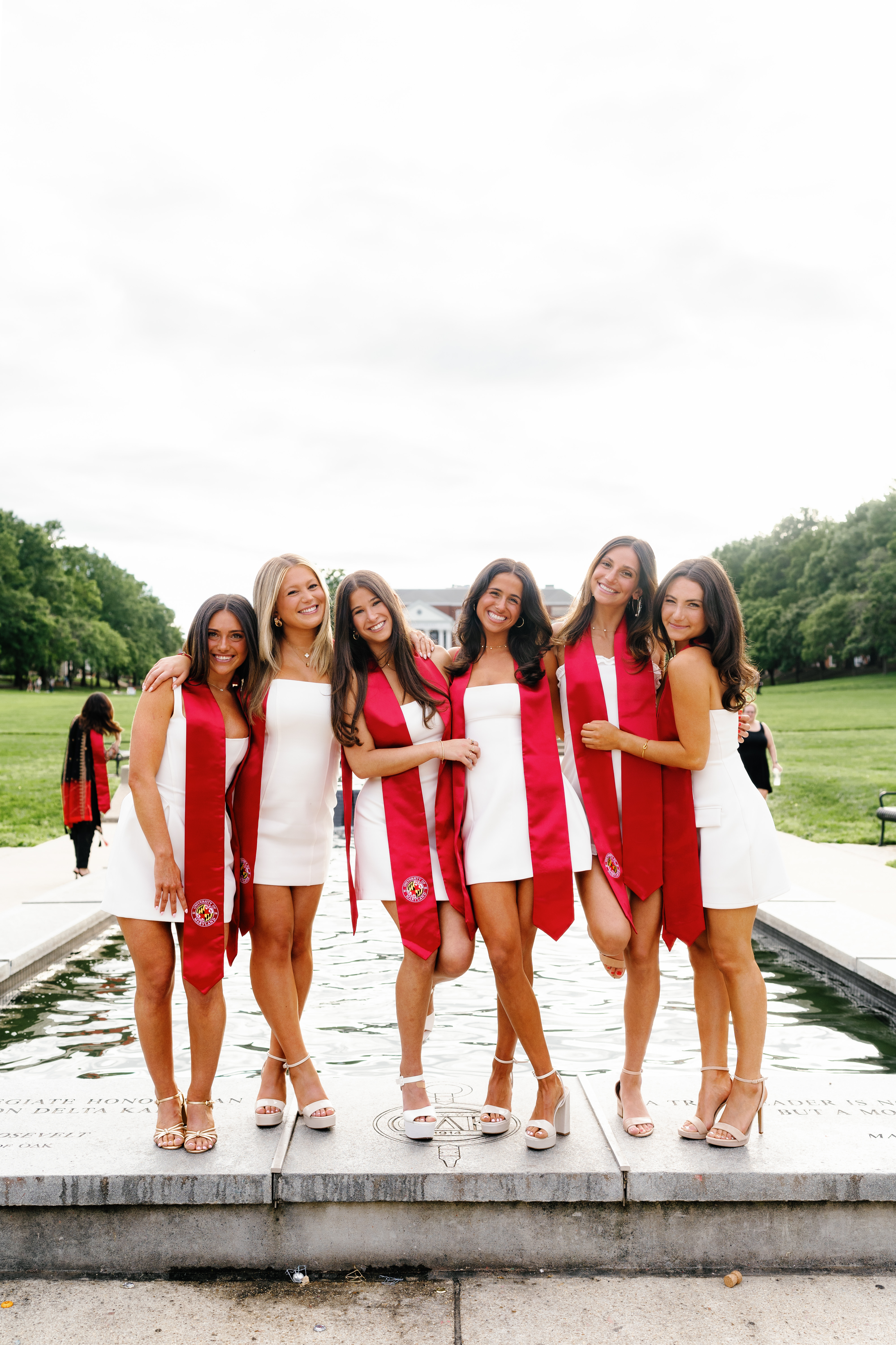 Spring University of Maryland Tri Delta Senior Session Graduation Photographer