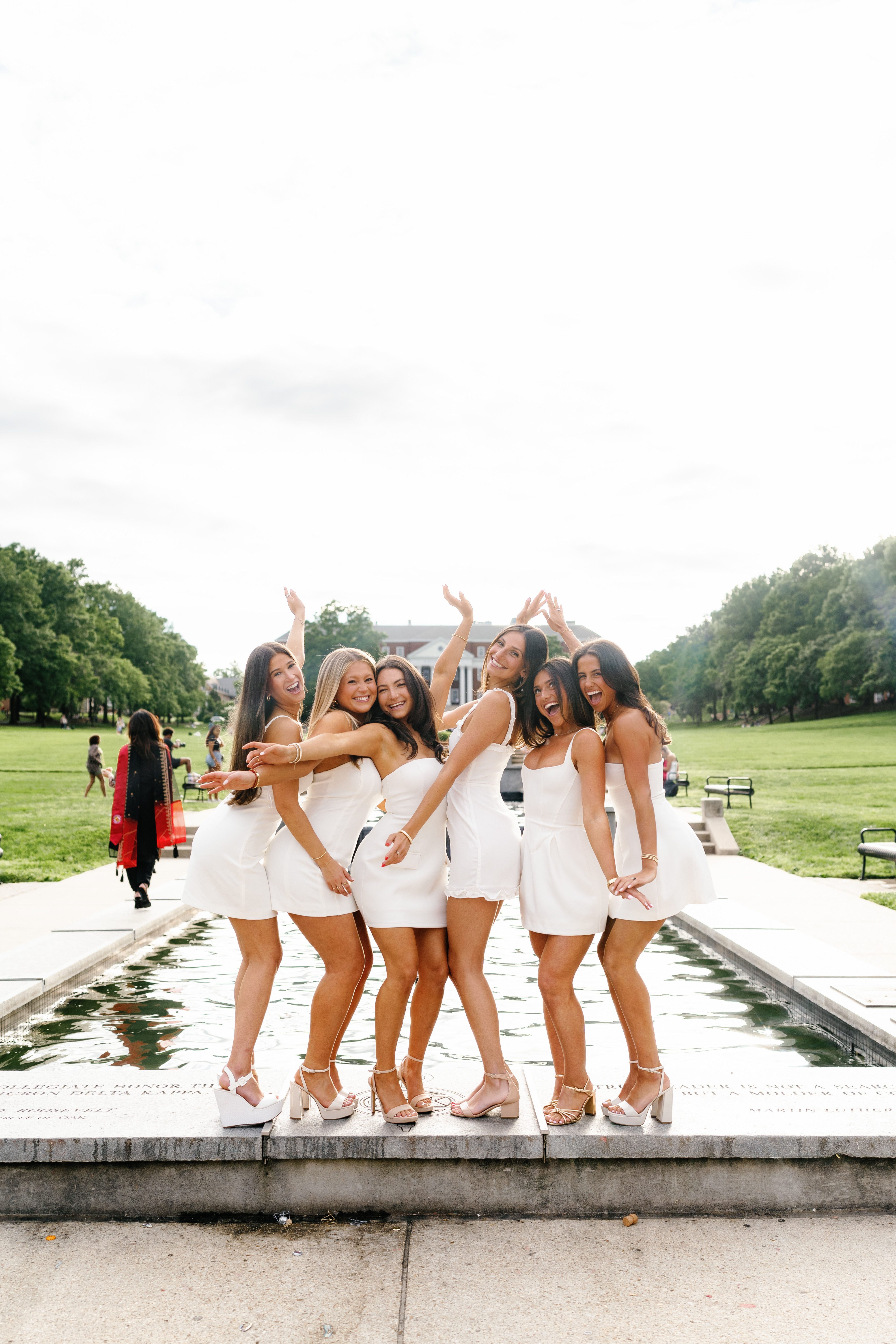 Spring University of Maryland Tri Delta Senior Session Graduation Photographer