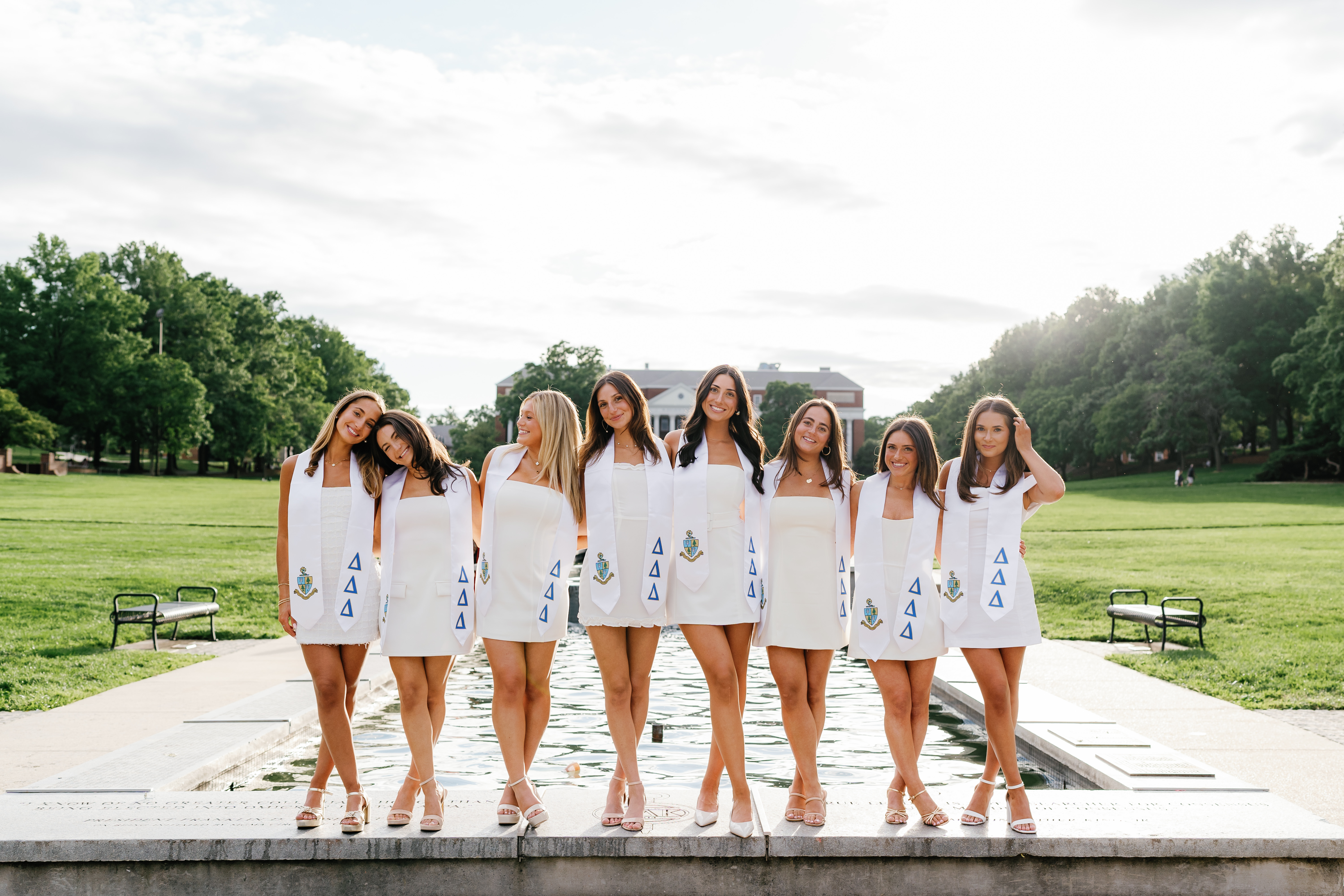 Spring University of Maryland Tri Delta Senior Session Graduation Photographer