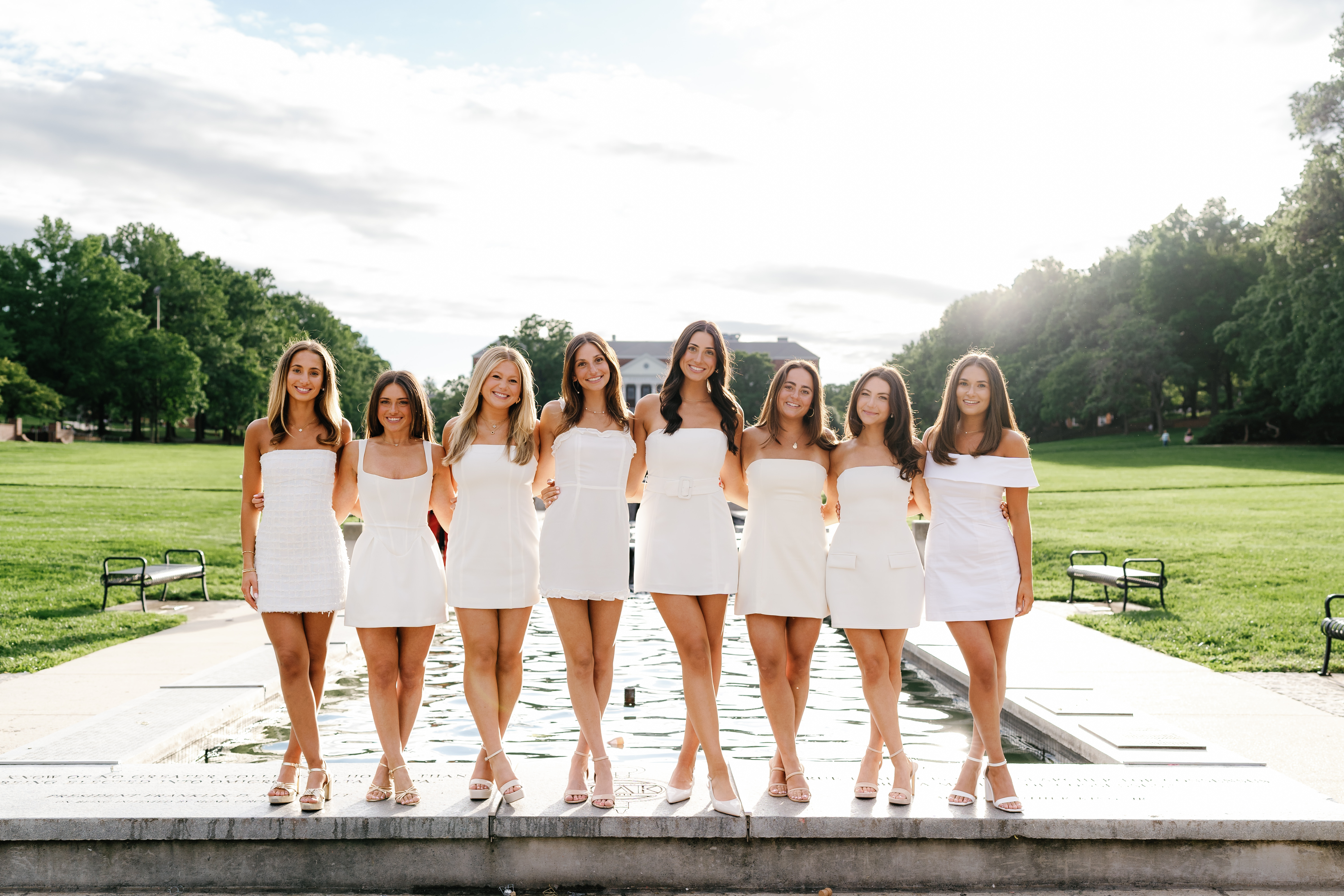 Spring University of Maryland Tri Delta Senior Session Graduation Photographer