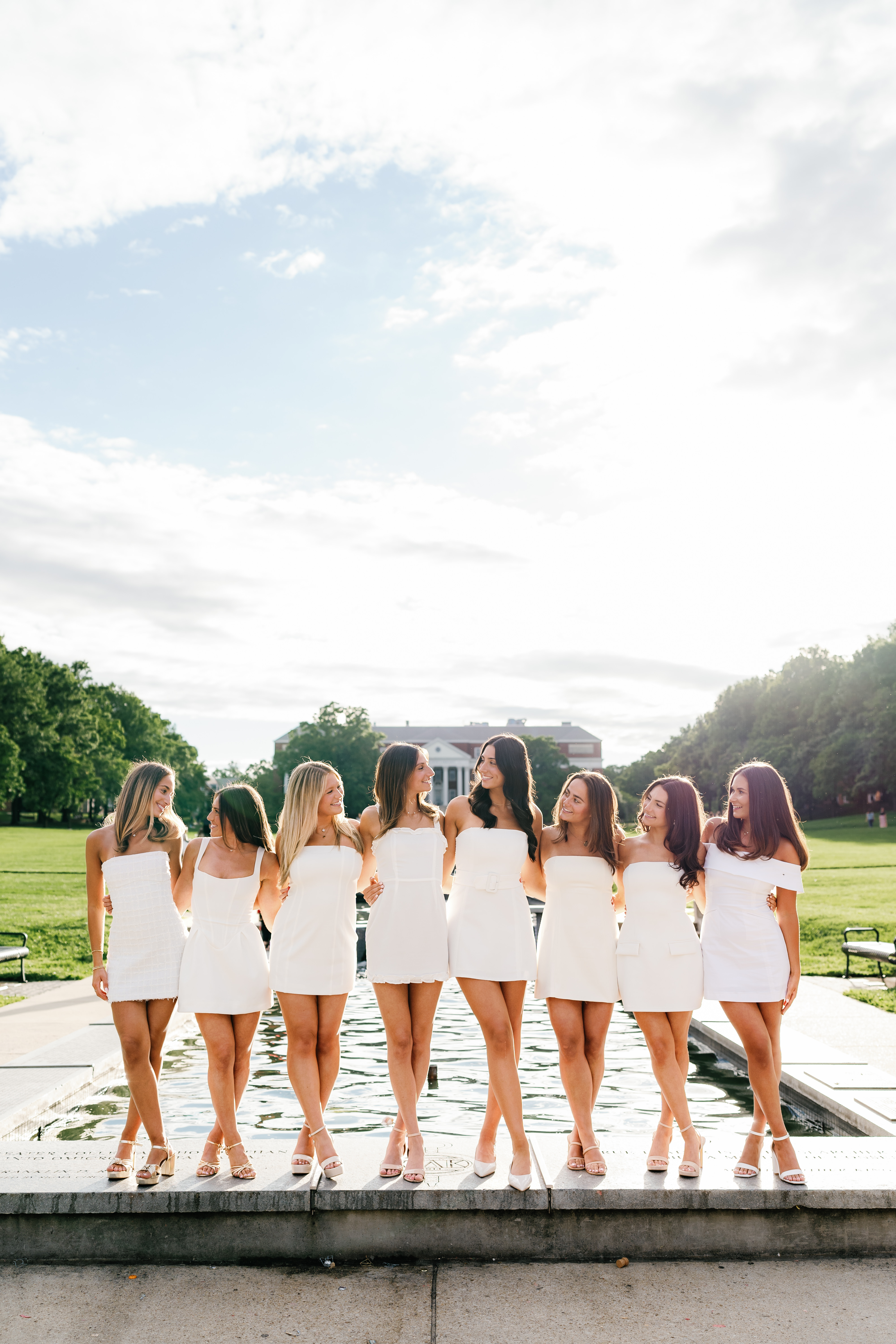 Spring University of Maryland Tri Delta Senior Session Graduation Photographer