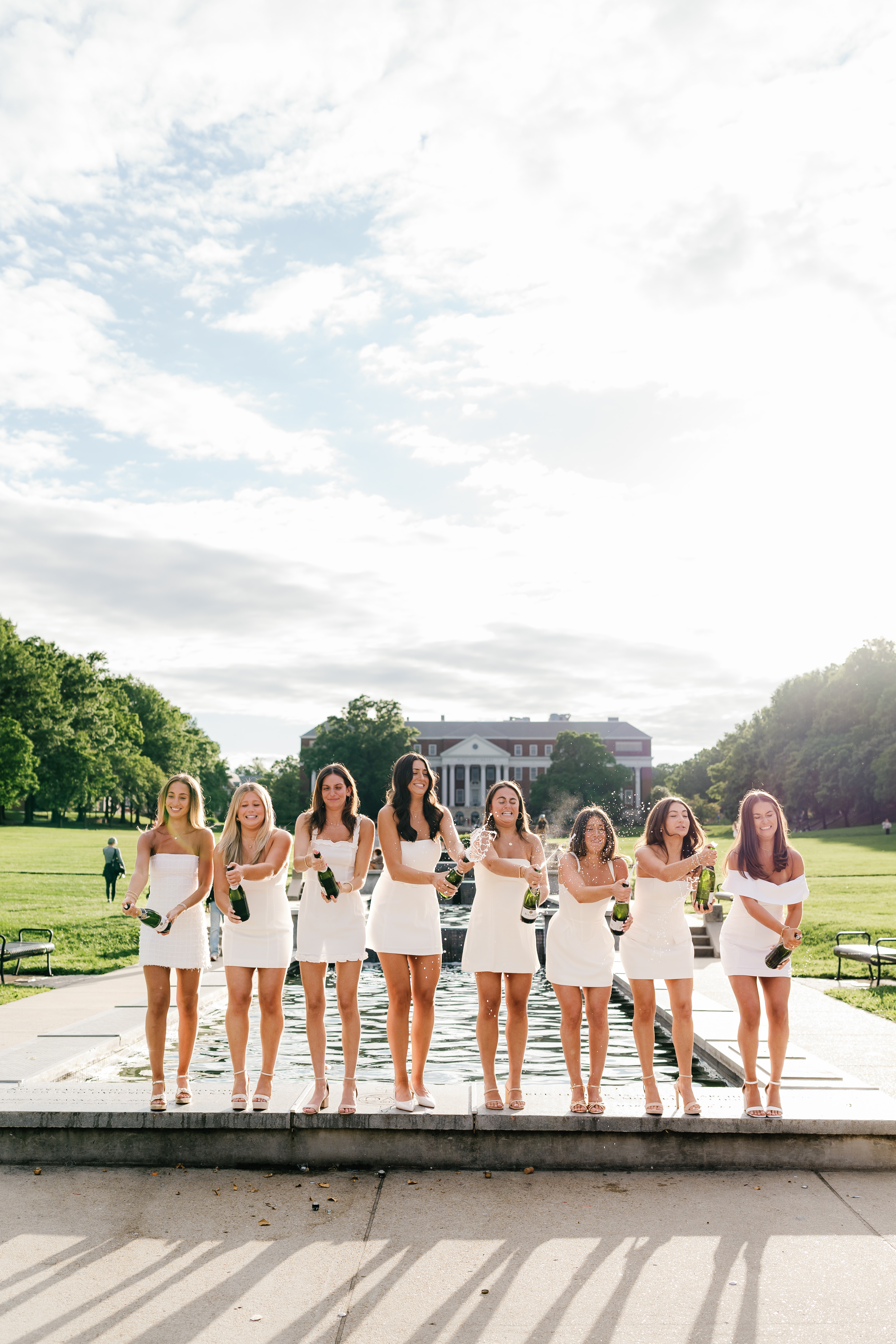 Spring University of Maryland Tri Delta Senior Session Graduation Photographer