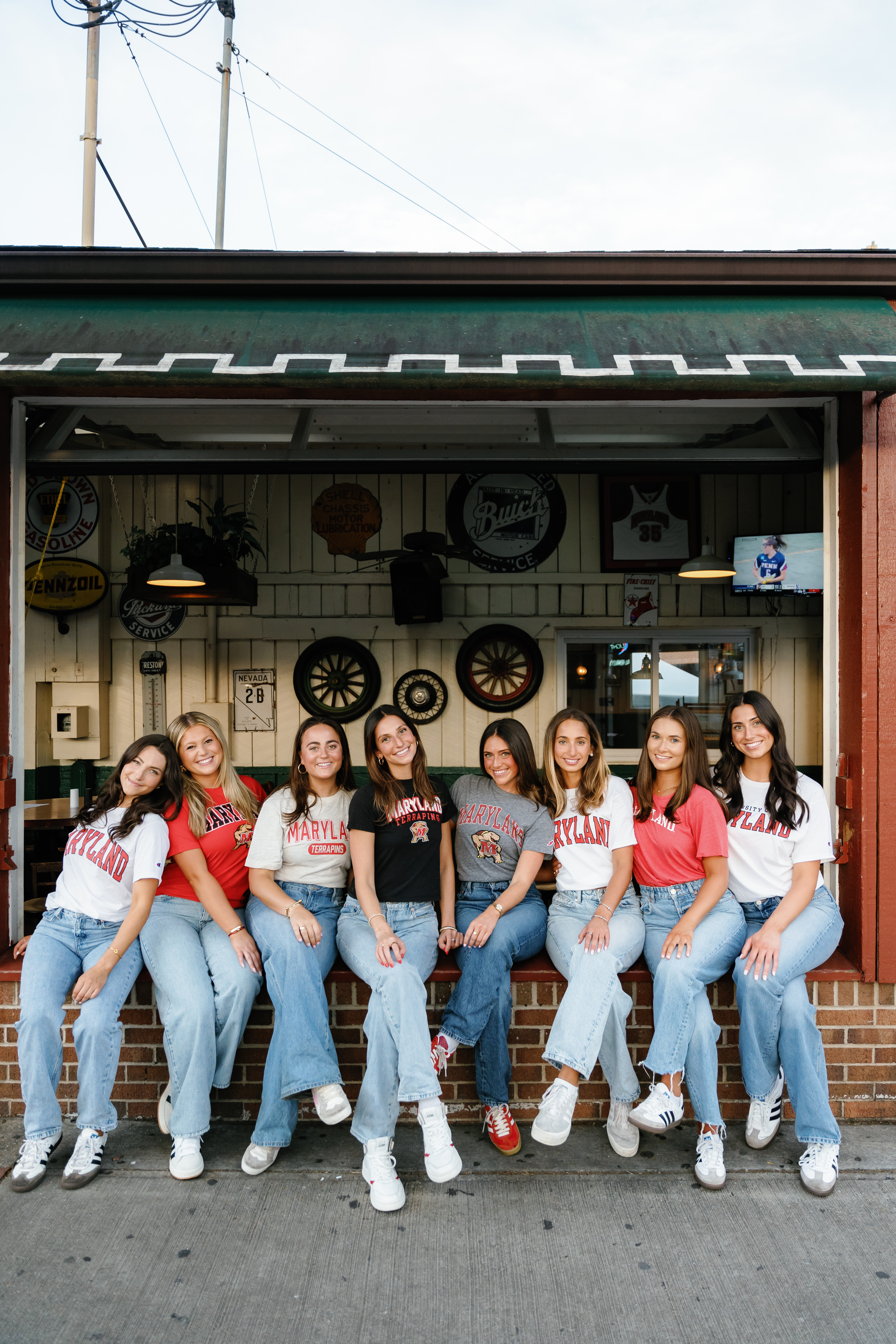 Spring University of Maryland Tri Delta Senior Session Graduation Photographer