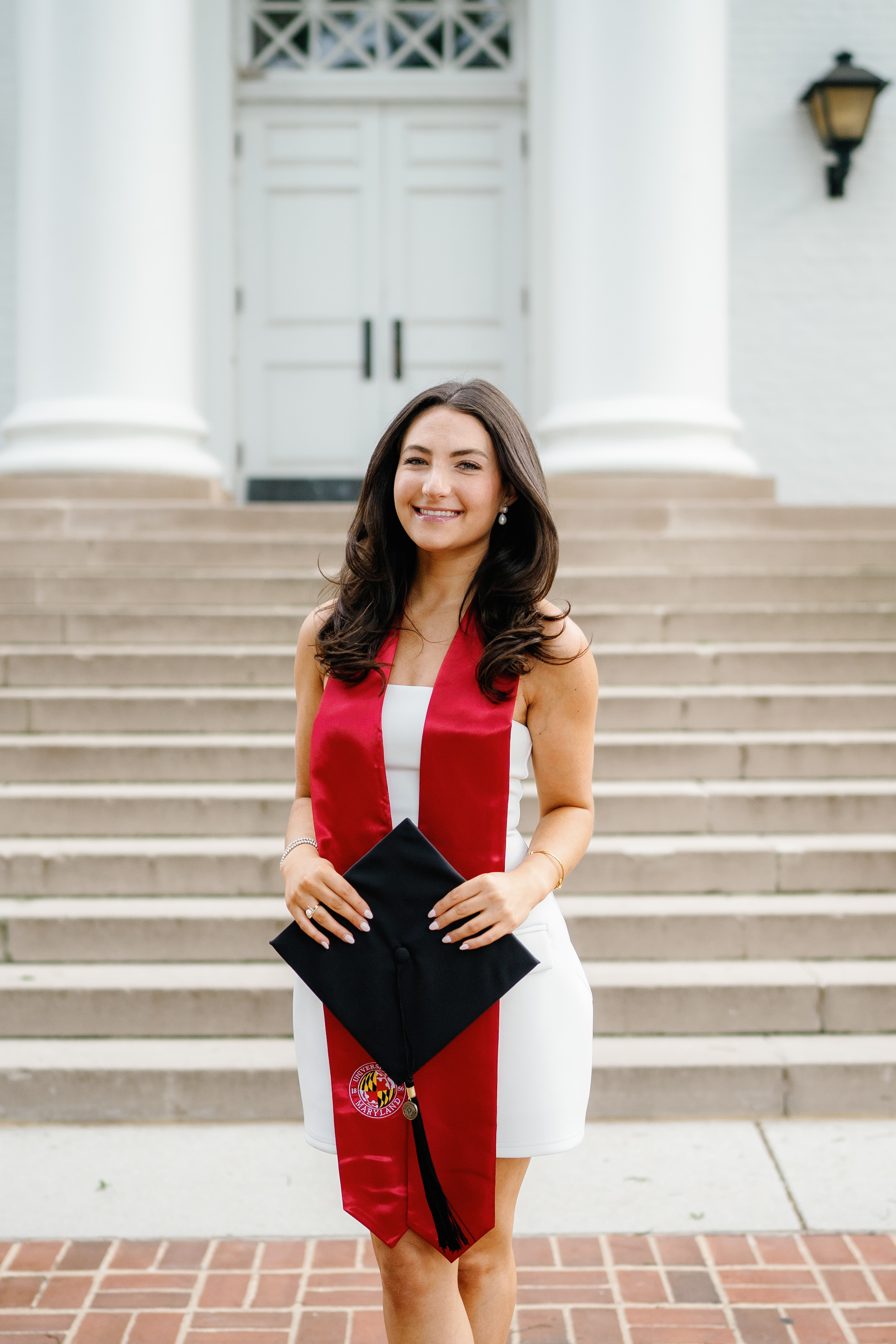 Spring University of Maryland Tri Delta Senior Session Graduation Photographer