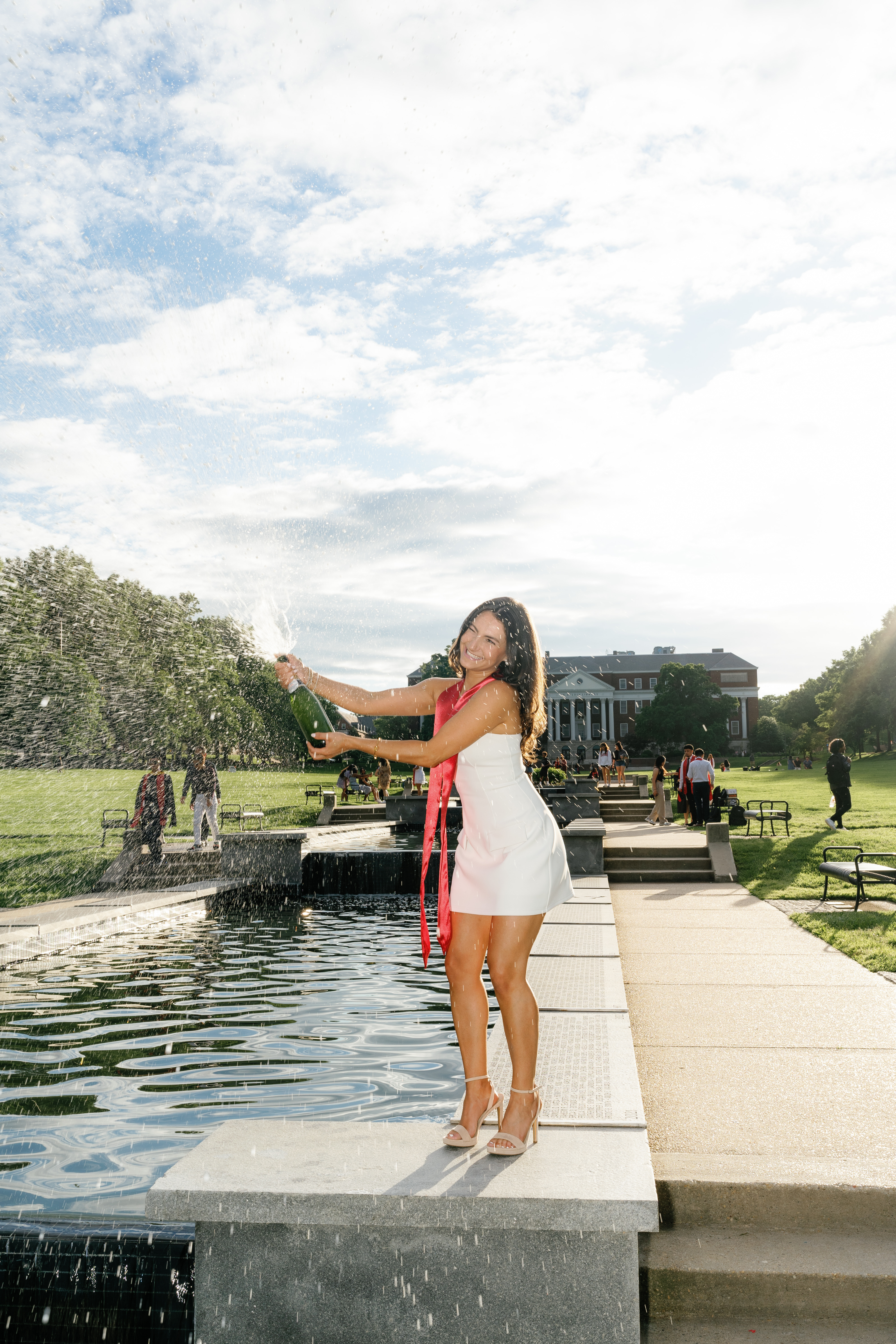 Spring University of Maryland Tri Delta Senior Session Graduation Photographer