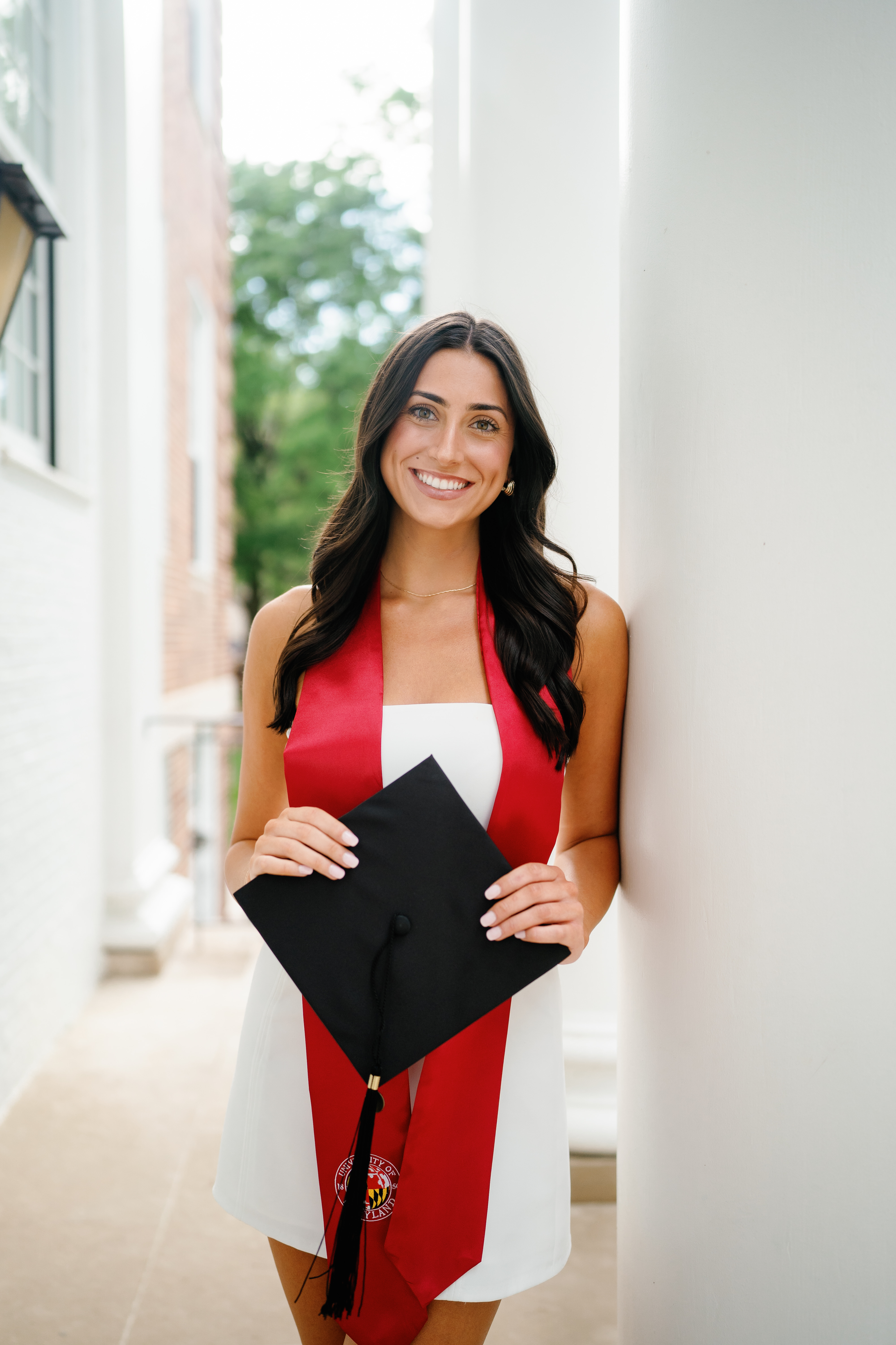 Spring University of Maryland Tri Delta Senior Session Graduation Photographer