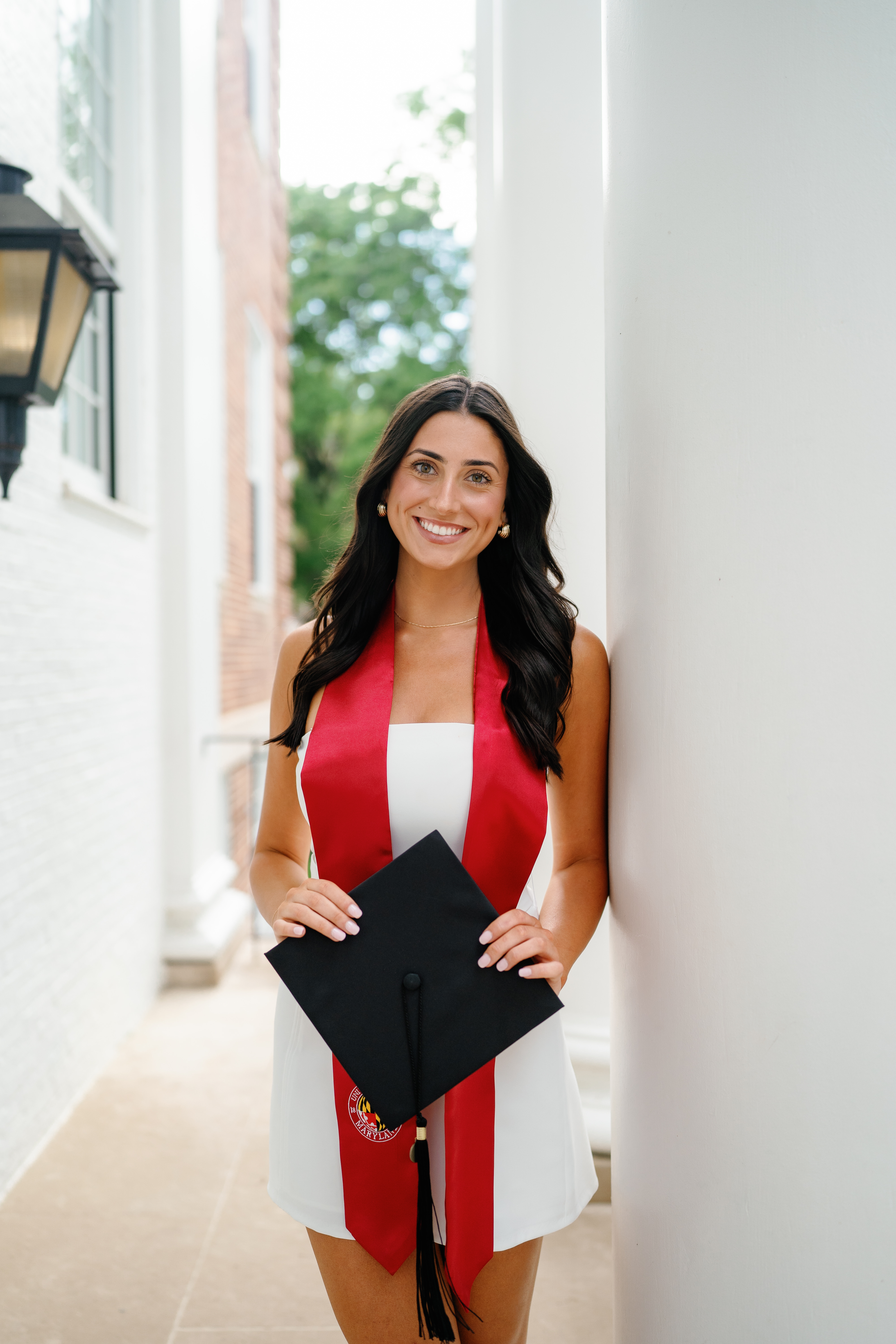 Spring University of Maryland Tri Delta Senior Session Graduation Photographer