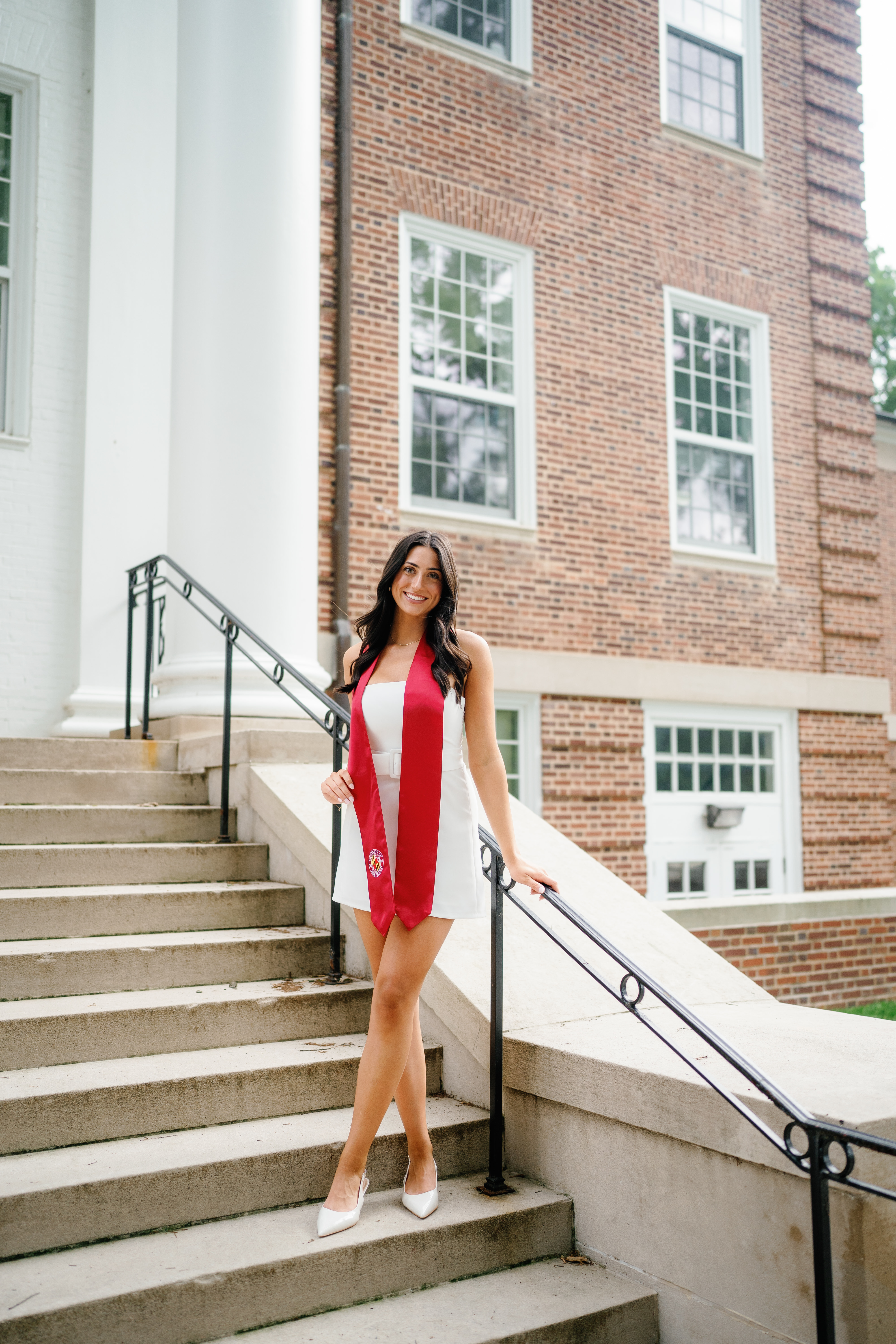 Spring University of Maryland Tri Delta Senior Session Graduation Photographer