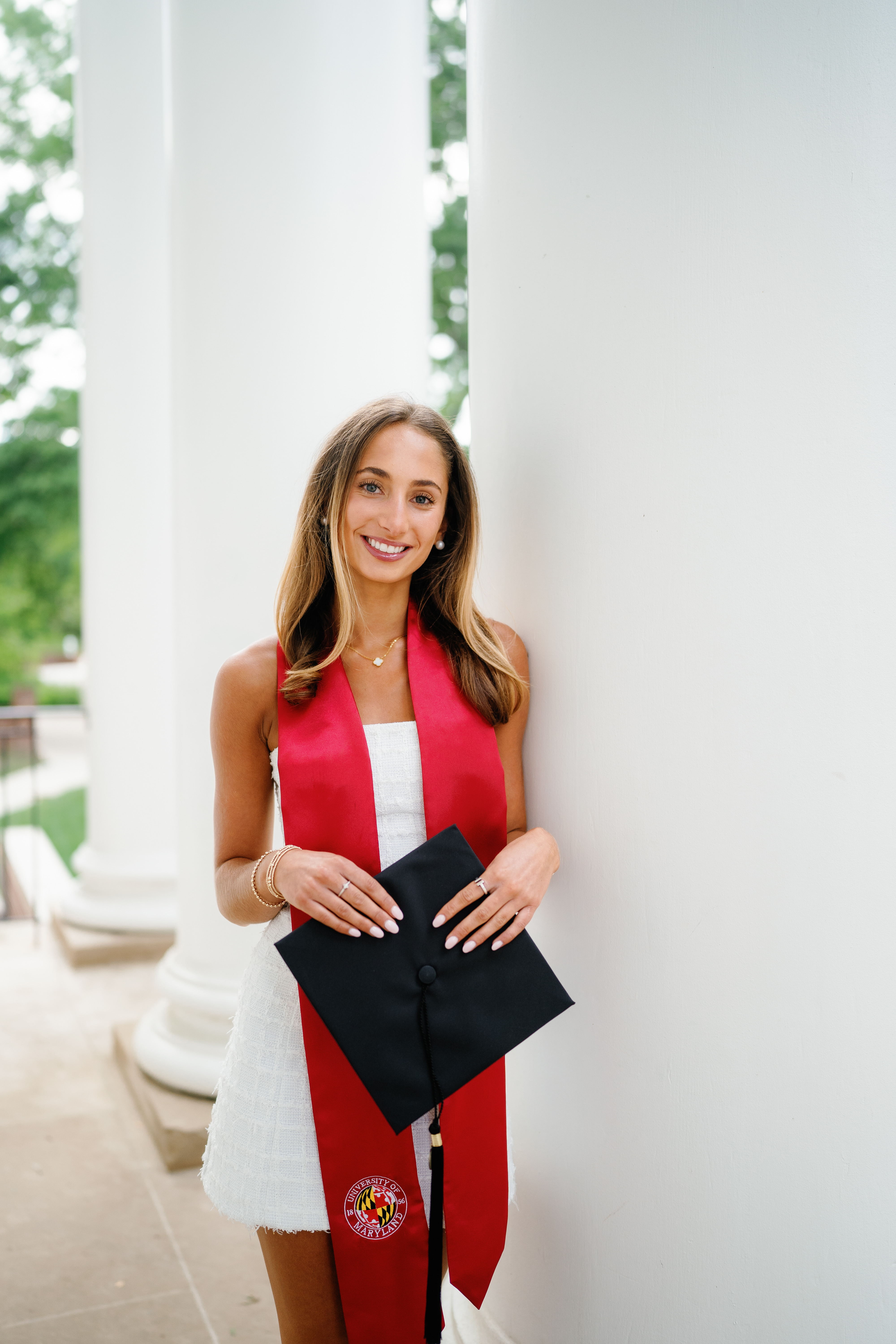 Spring University of Maryland Tri Delta Senior Session Graduation Photographer