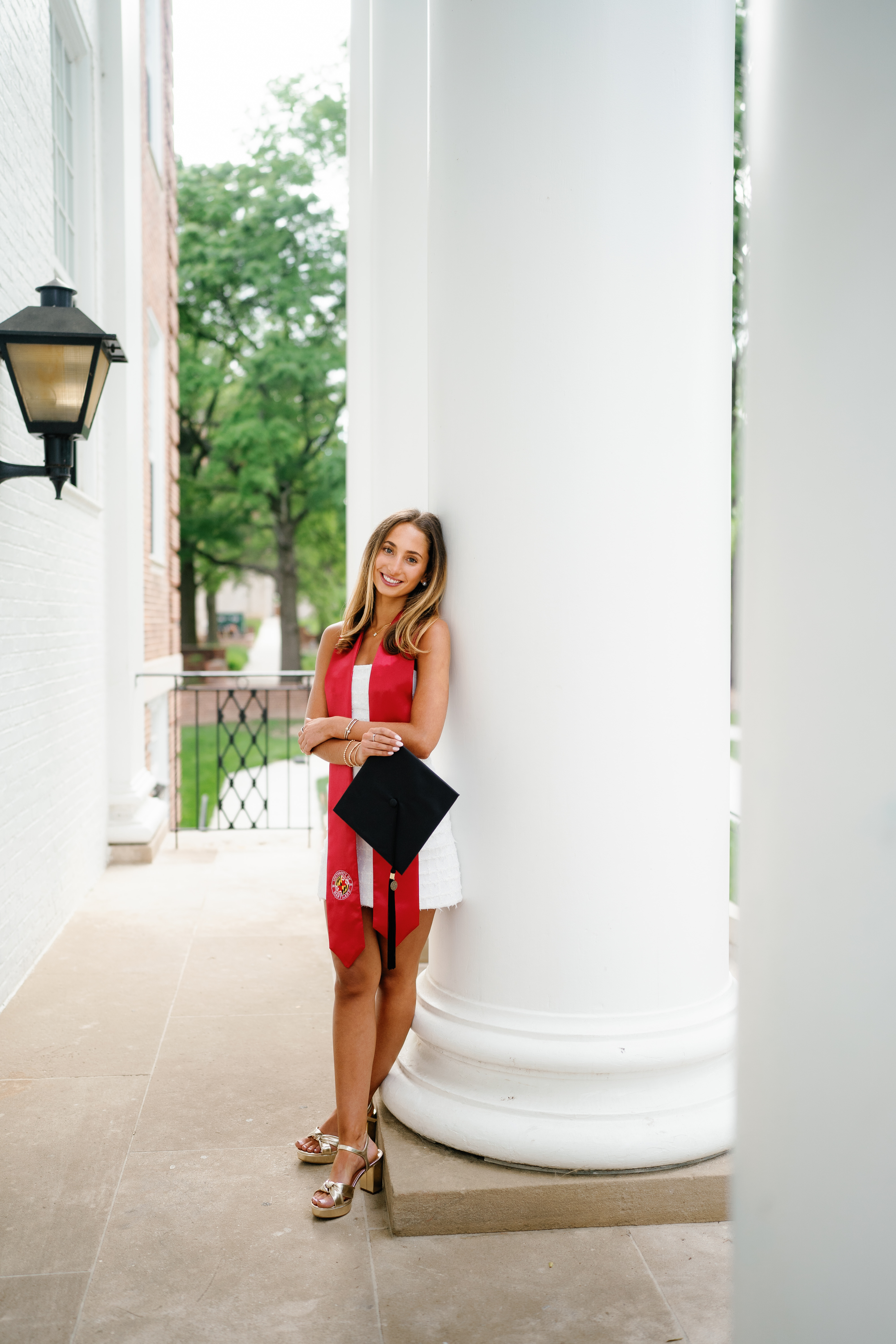 Spring University of Maryland Tri Delta Senior Session Graduation Photographer