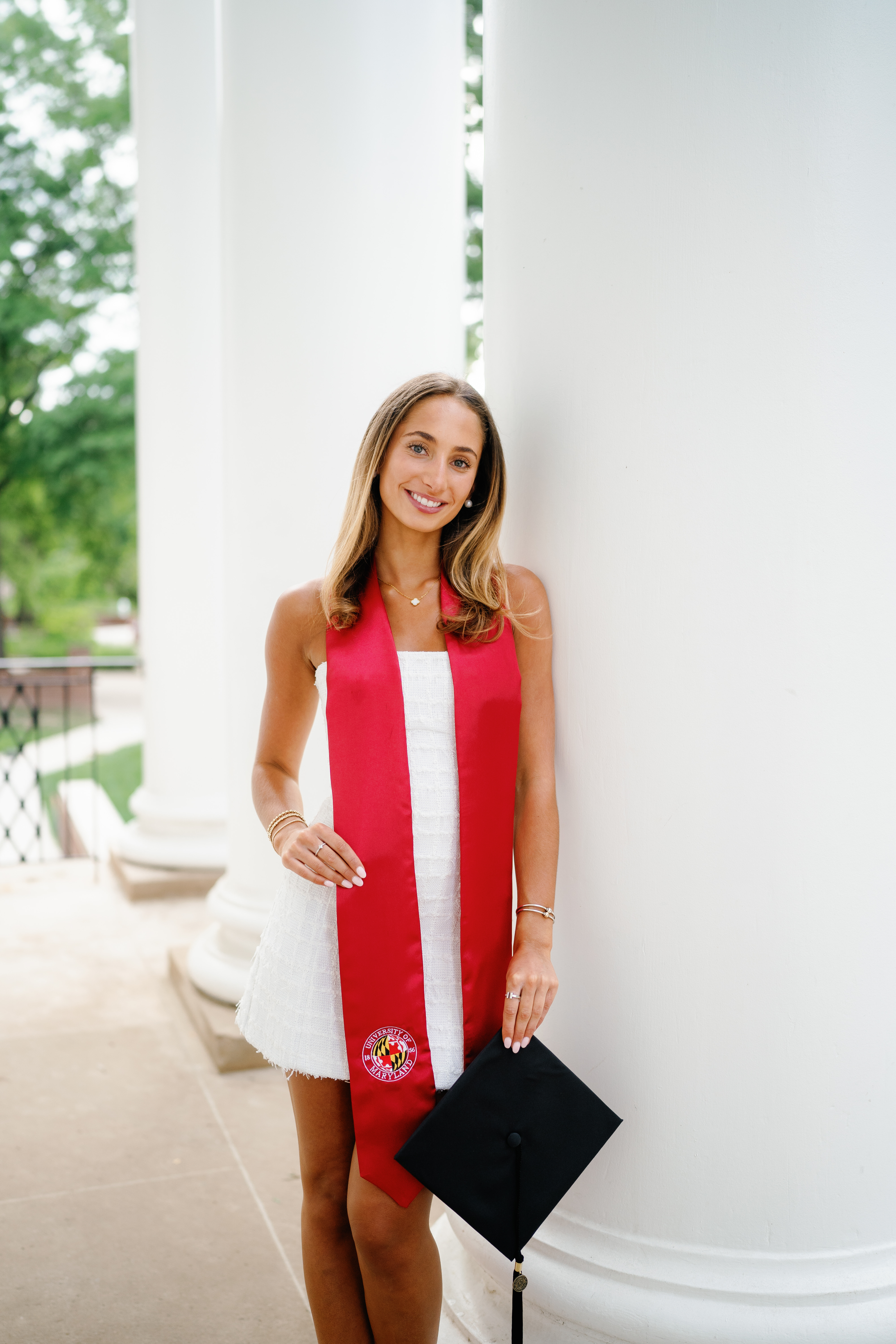 Spring University of Maryland Tri Delta Senior Session Graduation Photographer