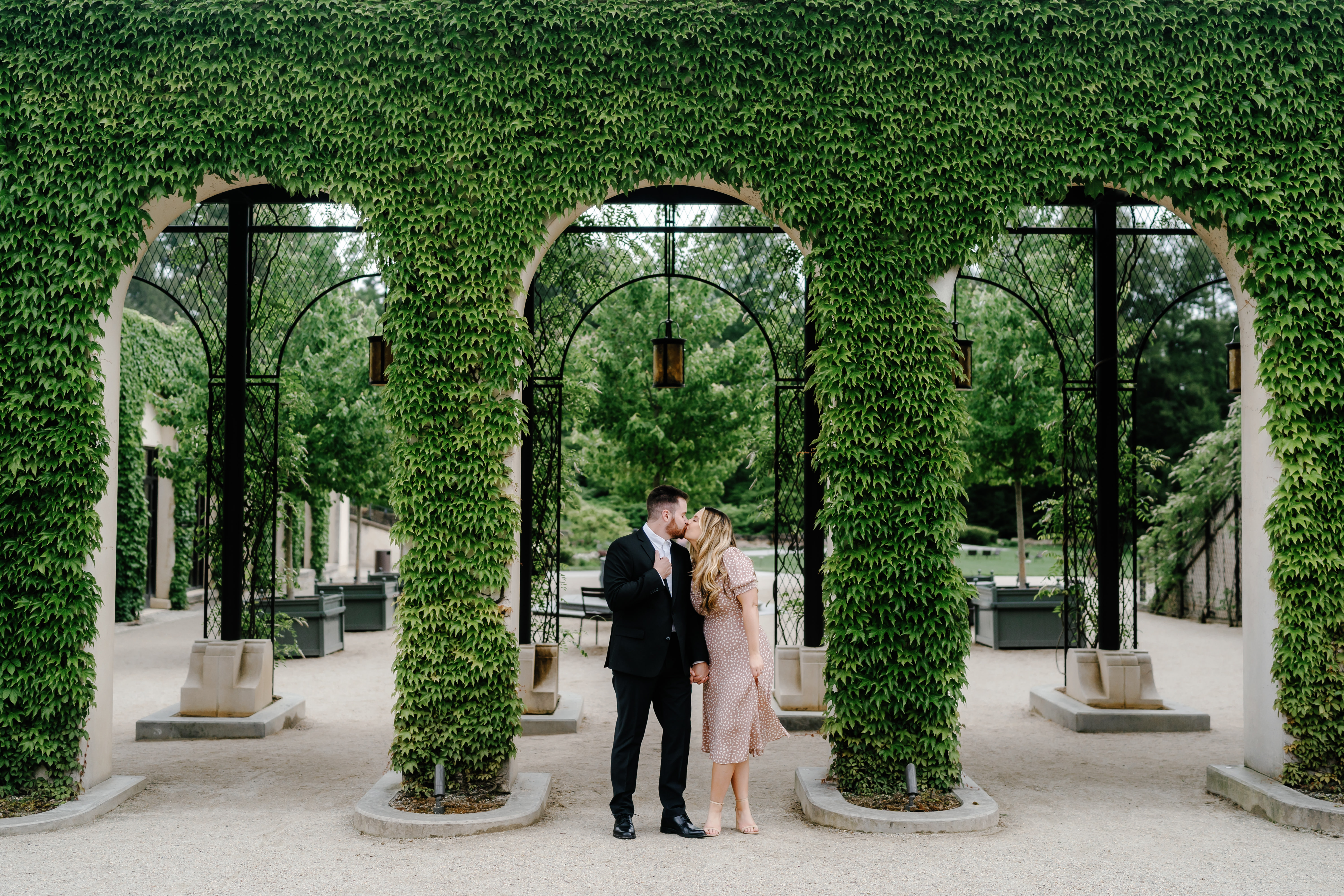 Spring Longwood Gardens Engagement Session Pennsylvania Wedding Photographer