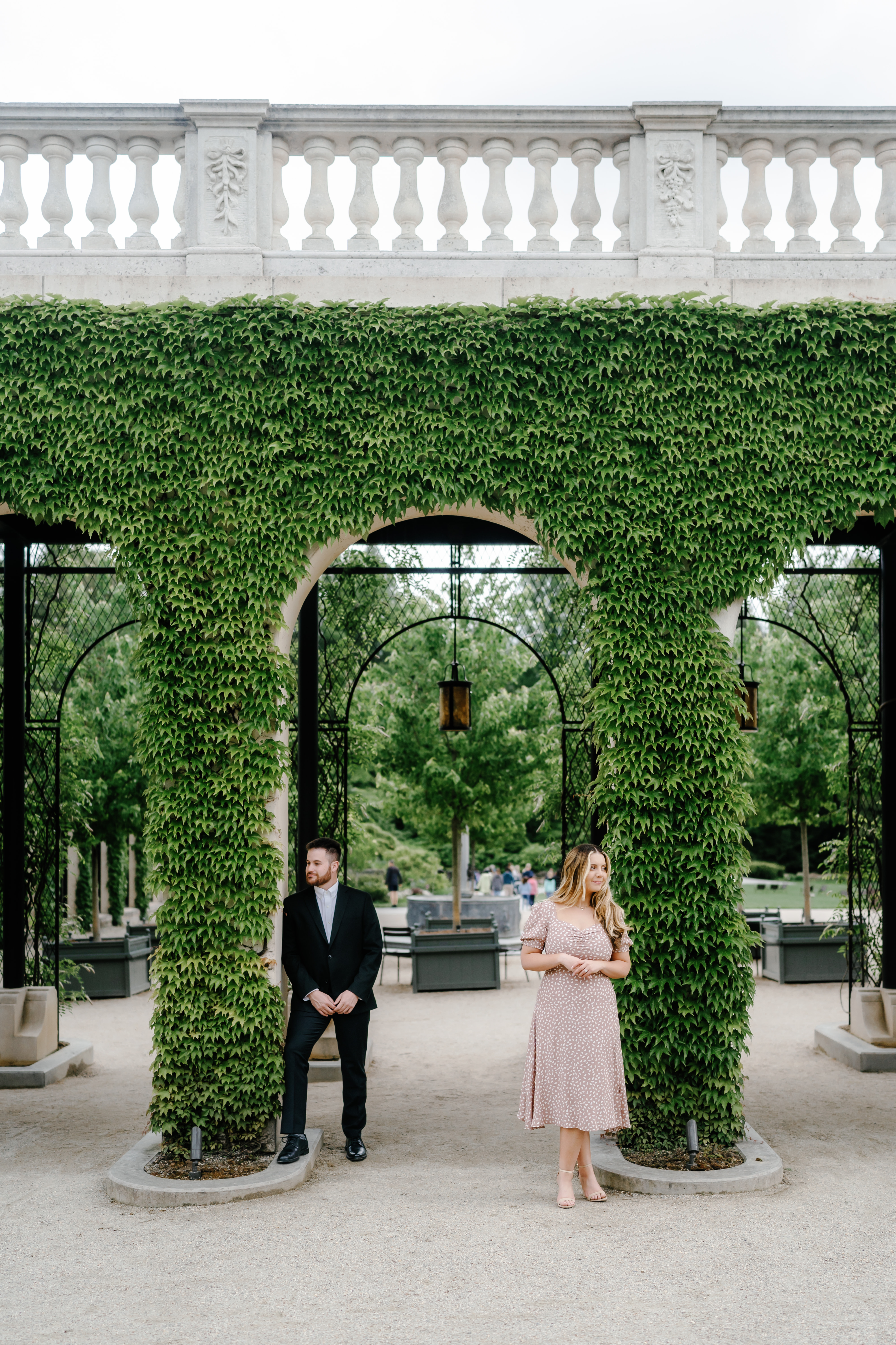 Spring Longwood Gardens Engagement Session Pennsylvania Wedding Photographer