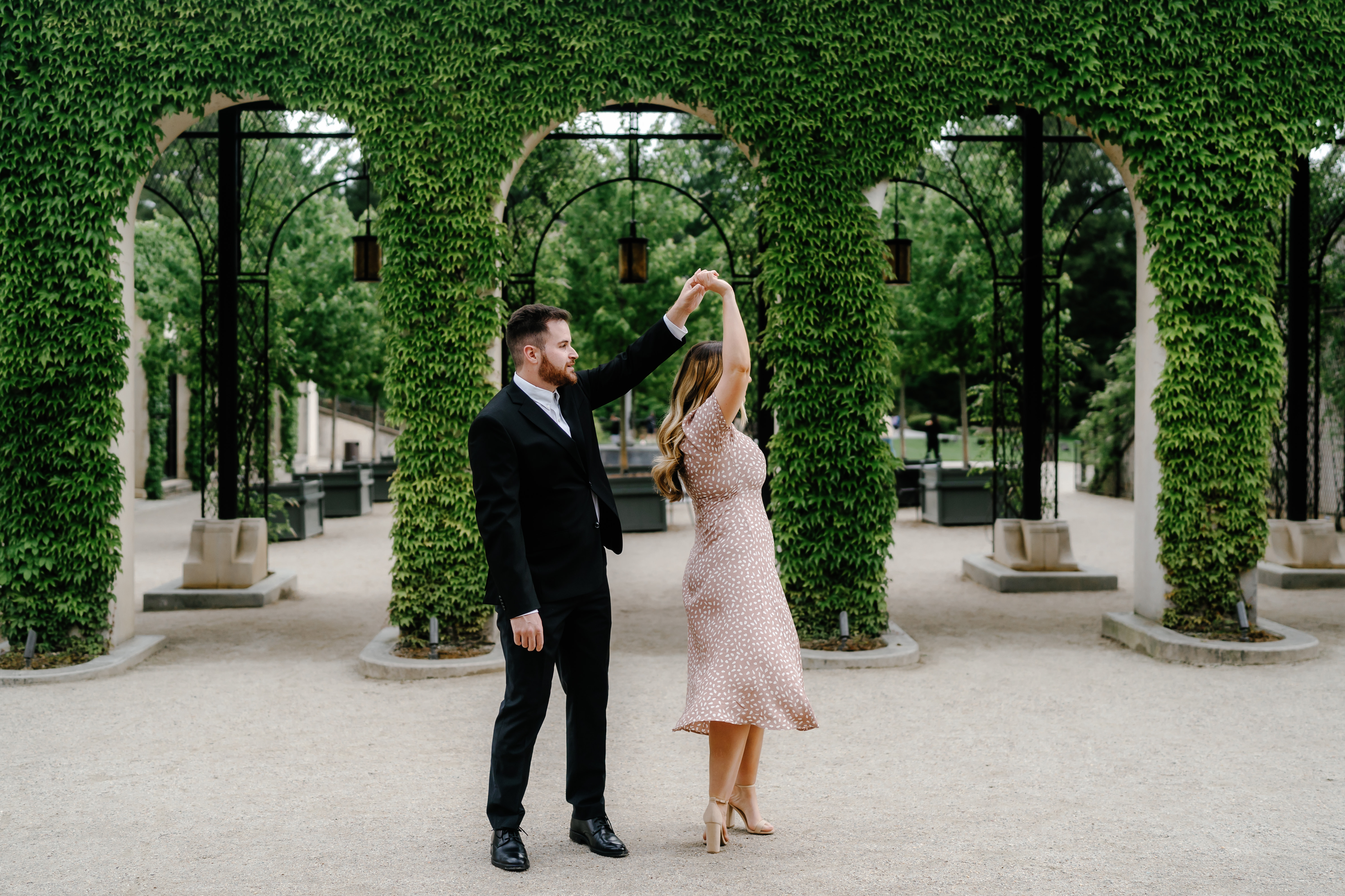 Spring Longwood Gardens Engagement Session Pennsylvania Wedding Photographer