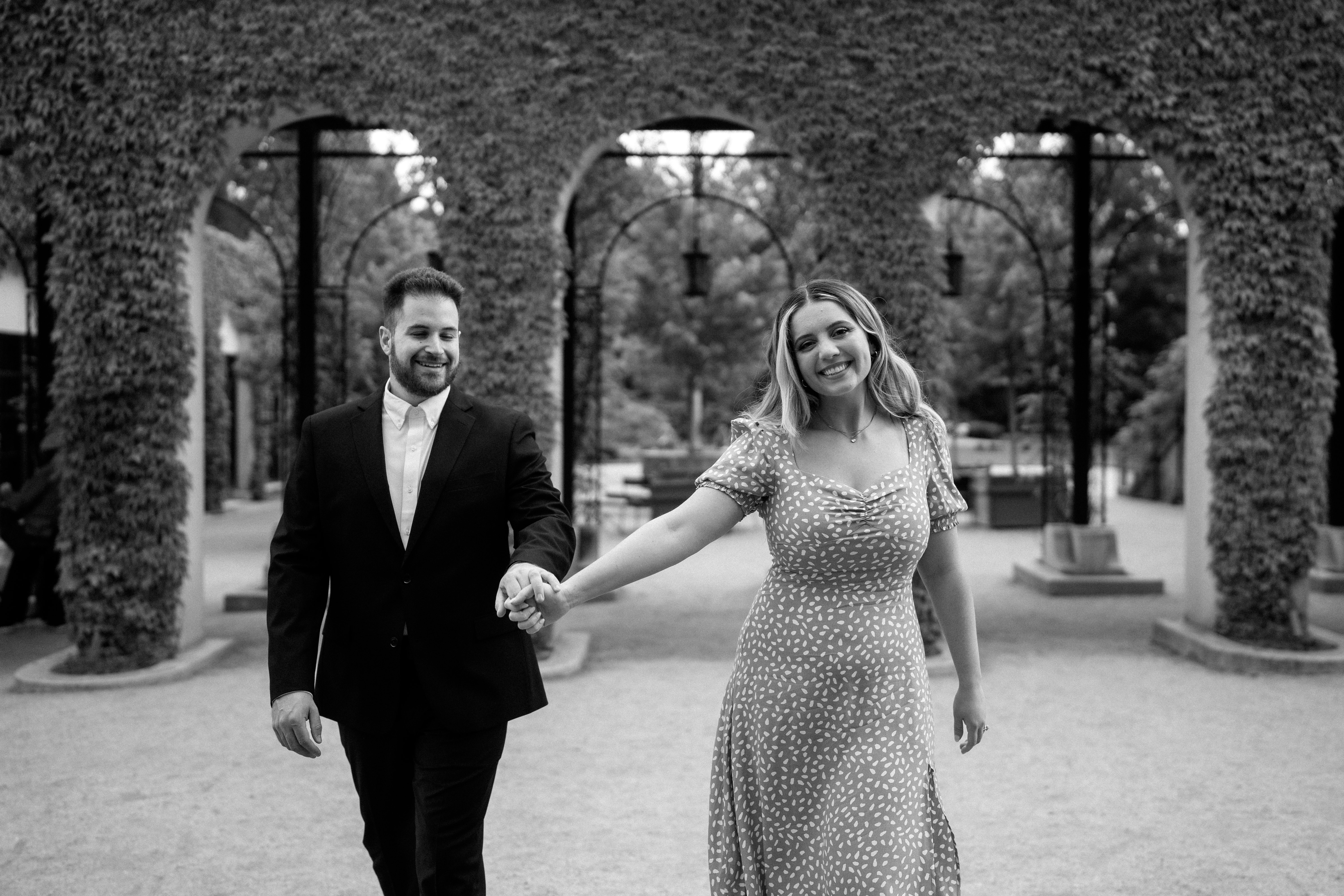 Spring Longwood Gardens Engagement Session Pennsylvania Wedding Photographer