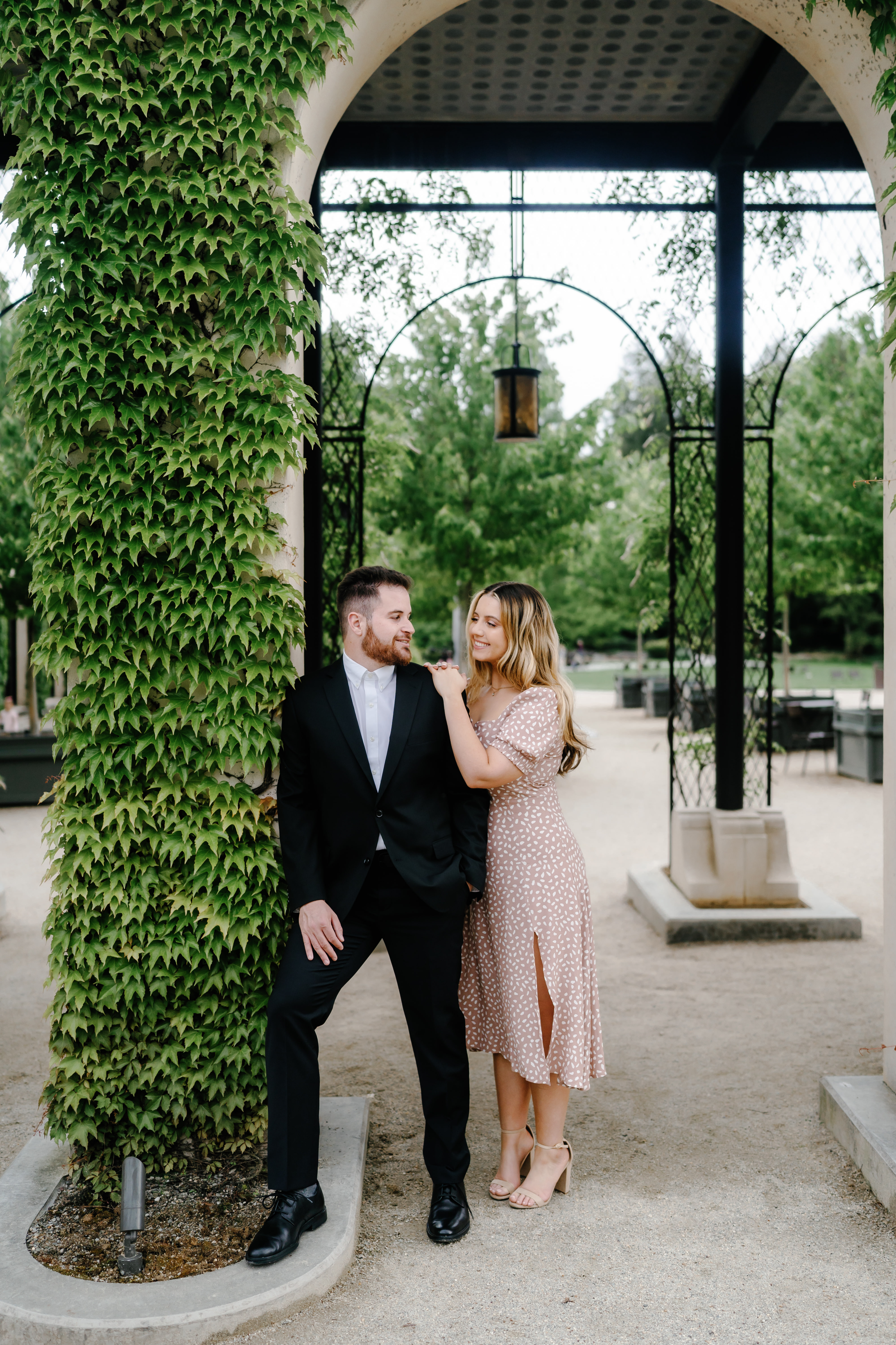 Spring Longwood Gardens Engagement Session Pennsylvania Wedding Photographer