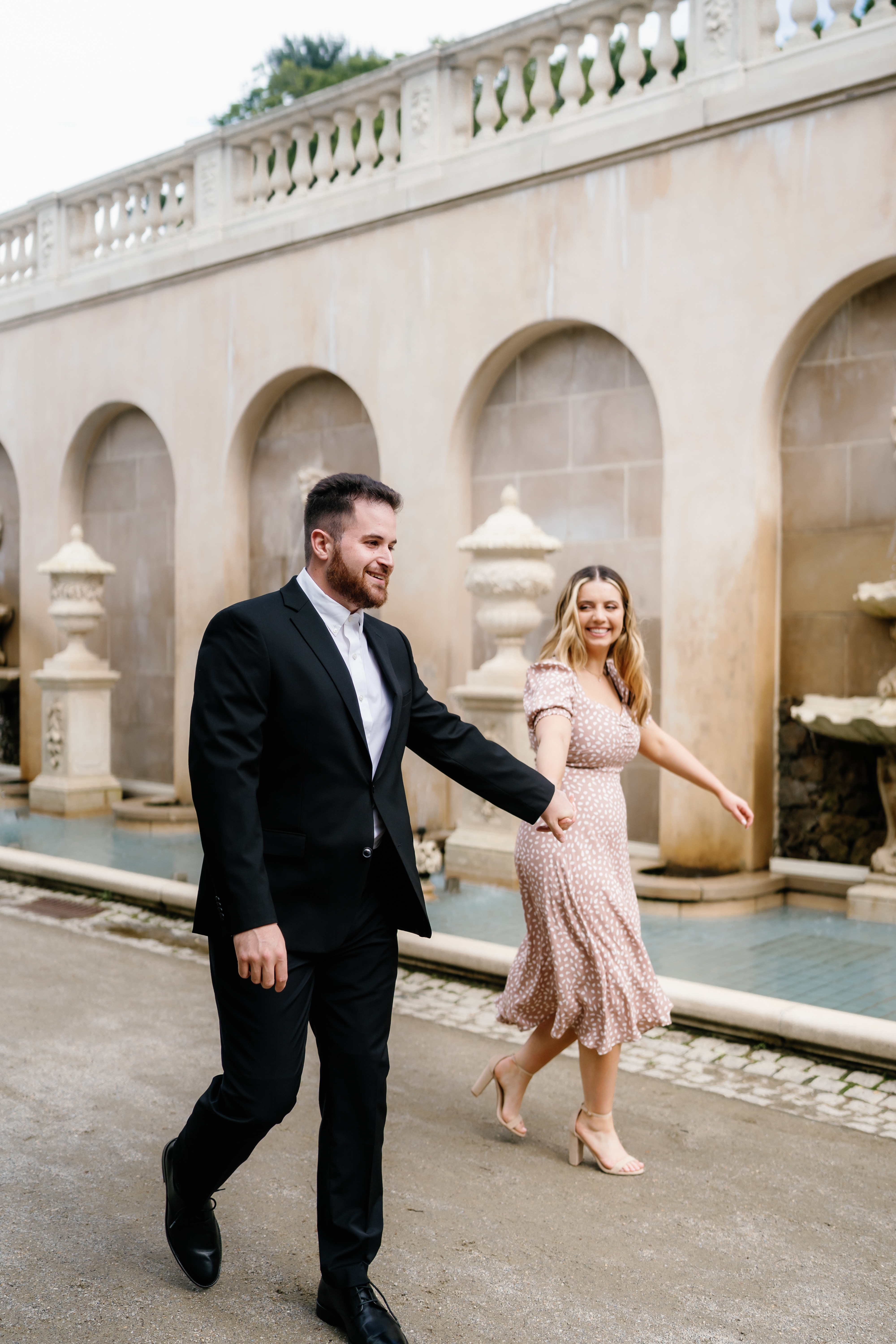 Spring Longwood Gardens Engagement Session Pennsylvania Wedding Photographer