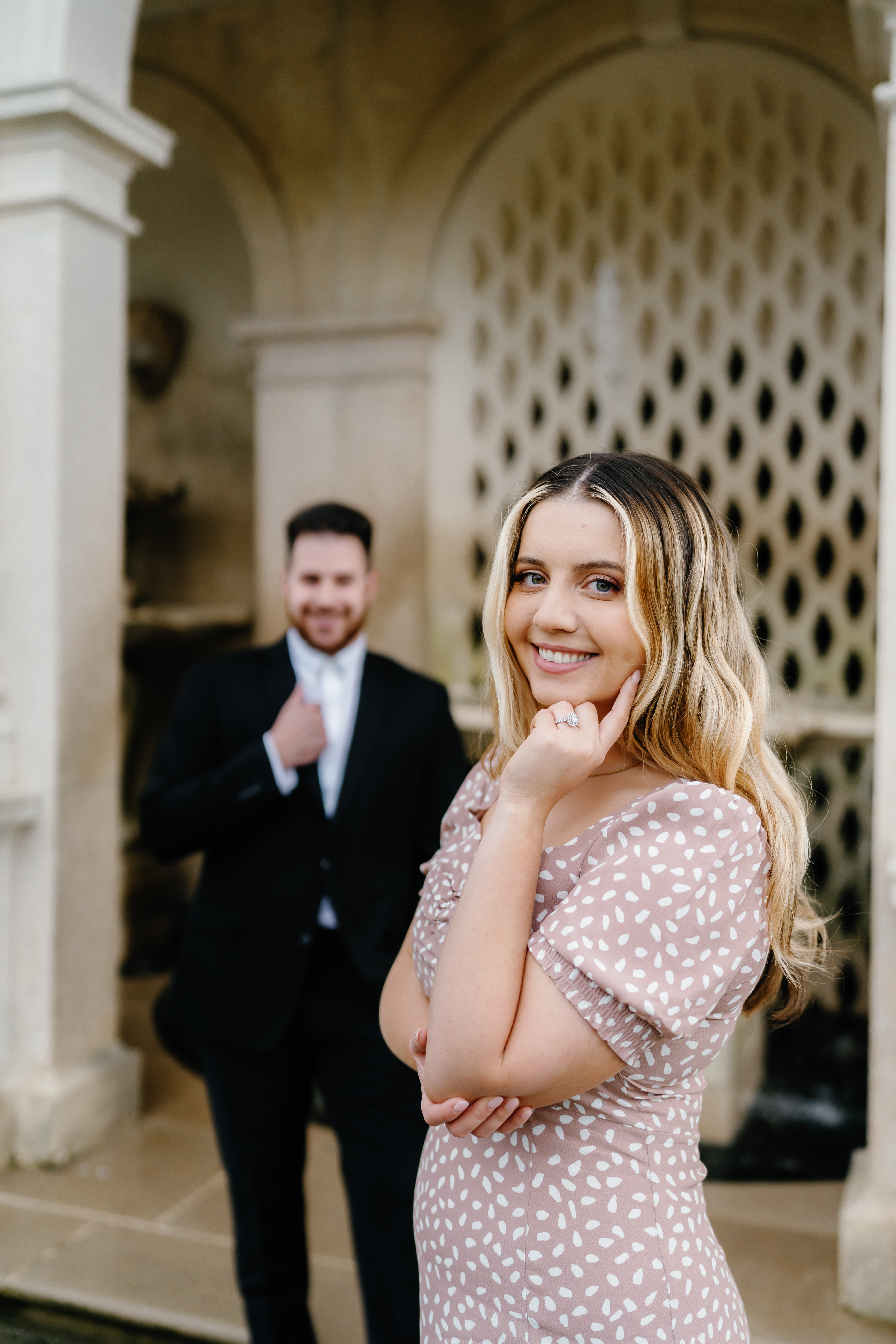 Spring Longwood Gardens Engagement Session Pennsylvania Wedding Photographer