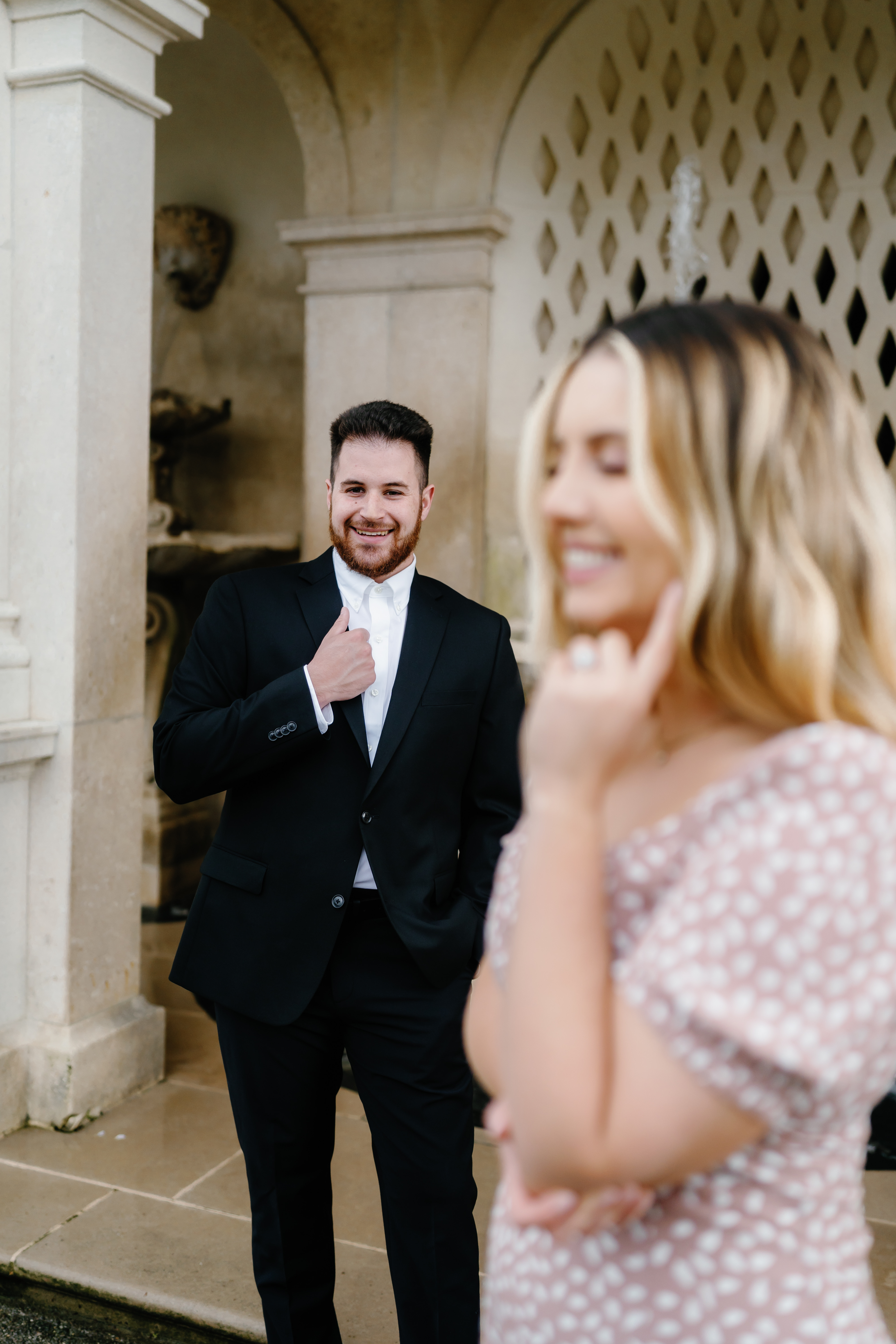 Spring Longwood Gardens Engagement Session Pennsylvania Wedding Photographer