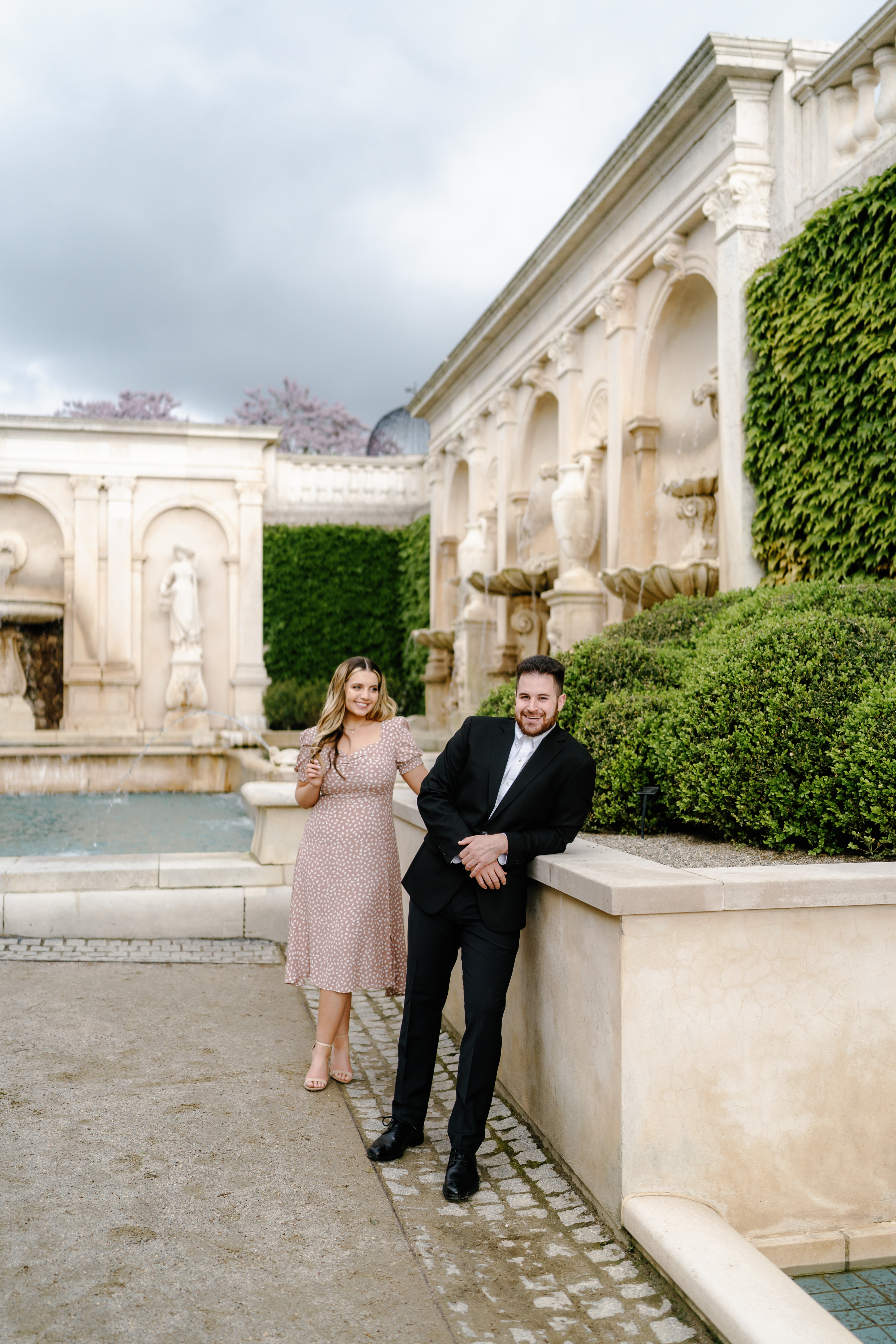 Spring Longwood Gardens Engagement Session Pennsylvania Wedding Photographer