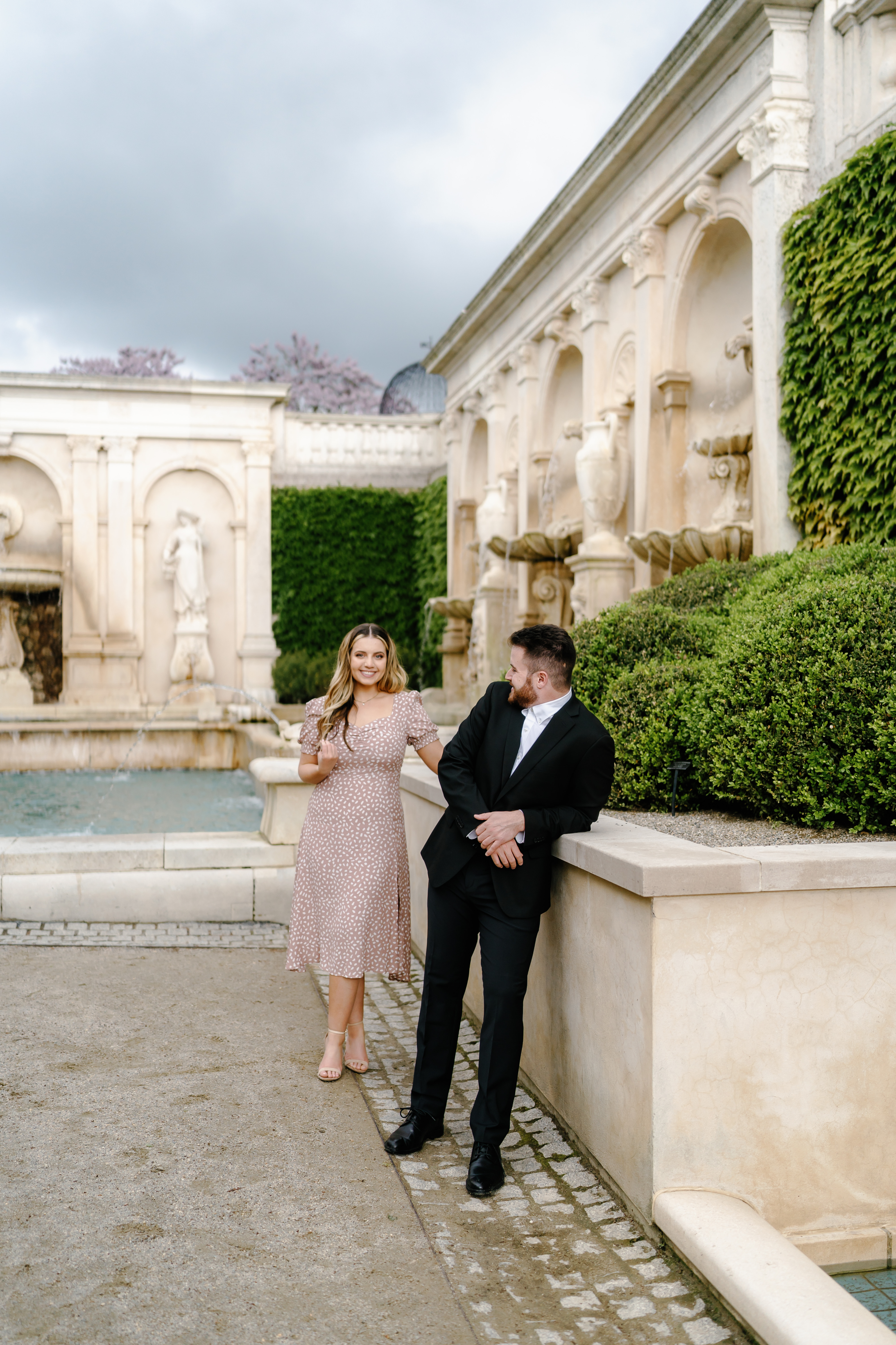 Spring Longwood Gardens Engagement Session Pennsylvania Wedding Photographer