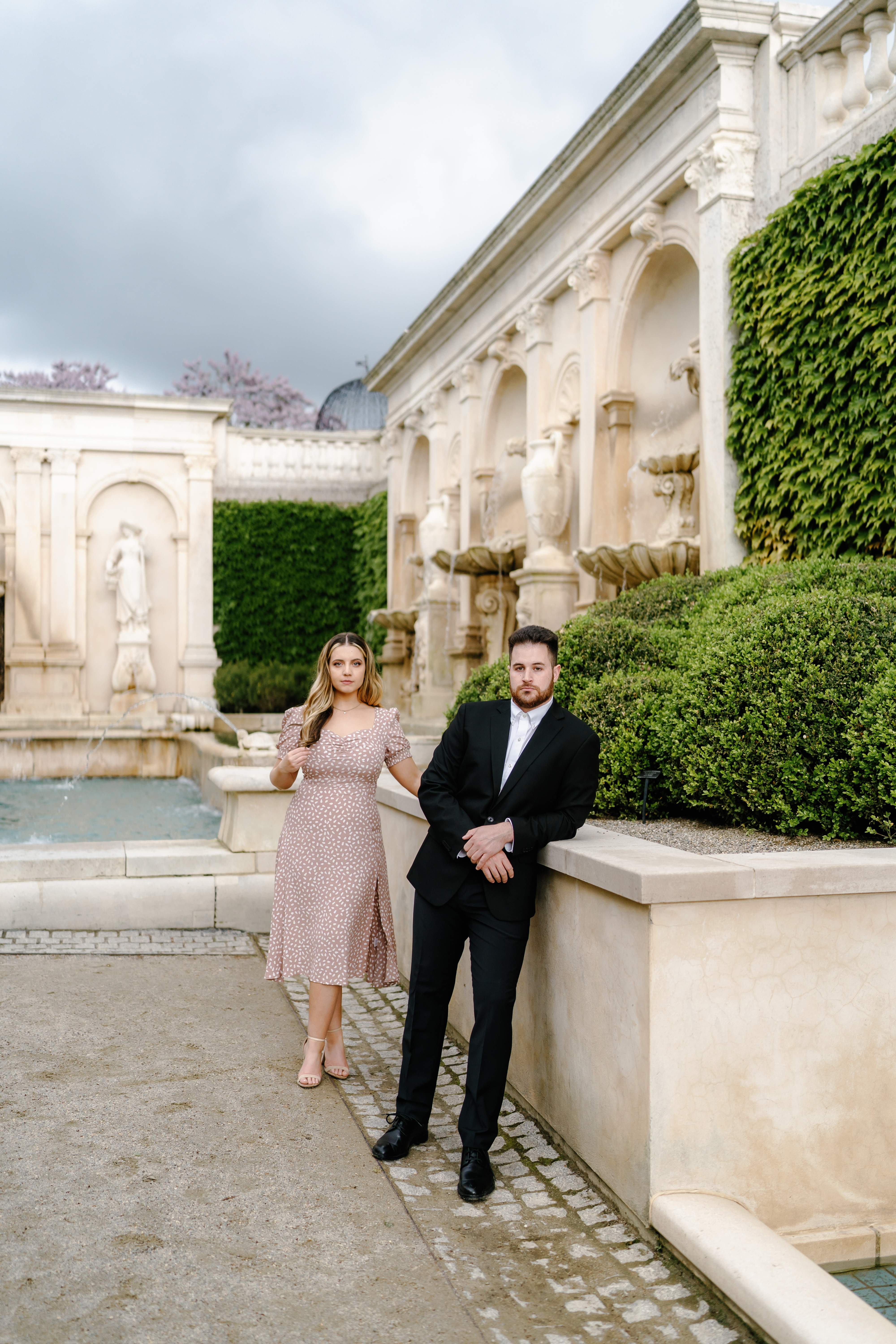 Spring Longwood Gardens Engagement Session Pennsylvania Wedding Photographer