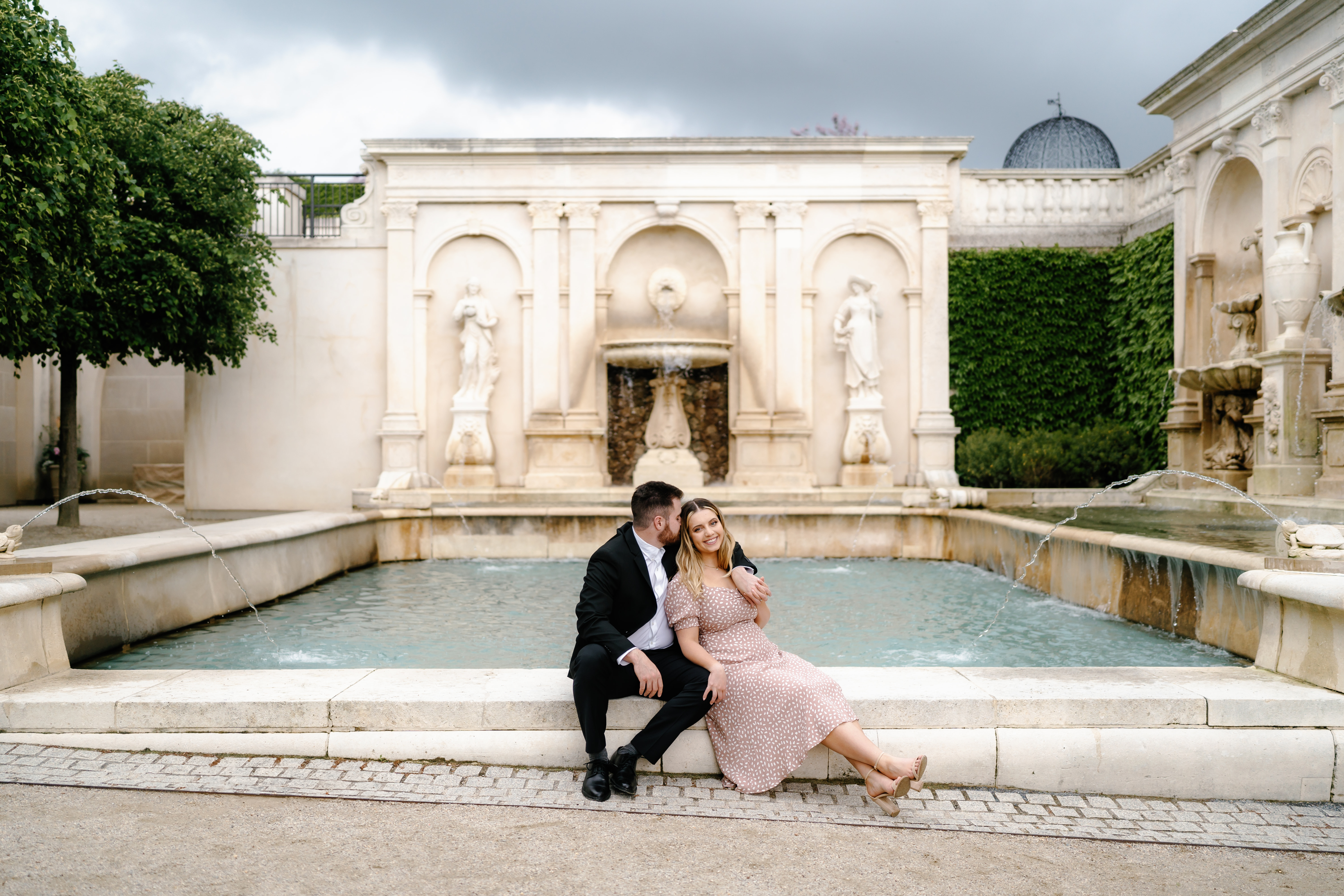 Spring Longwood Gardens Engagement Session Pennsylvania Wedding Photographer